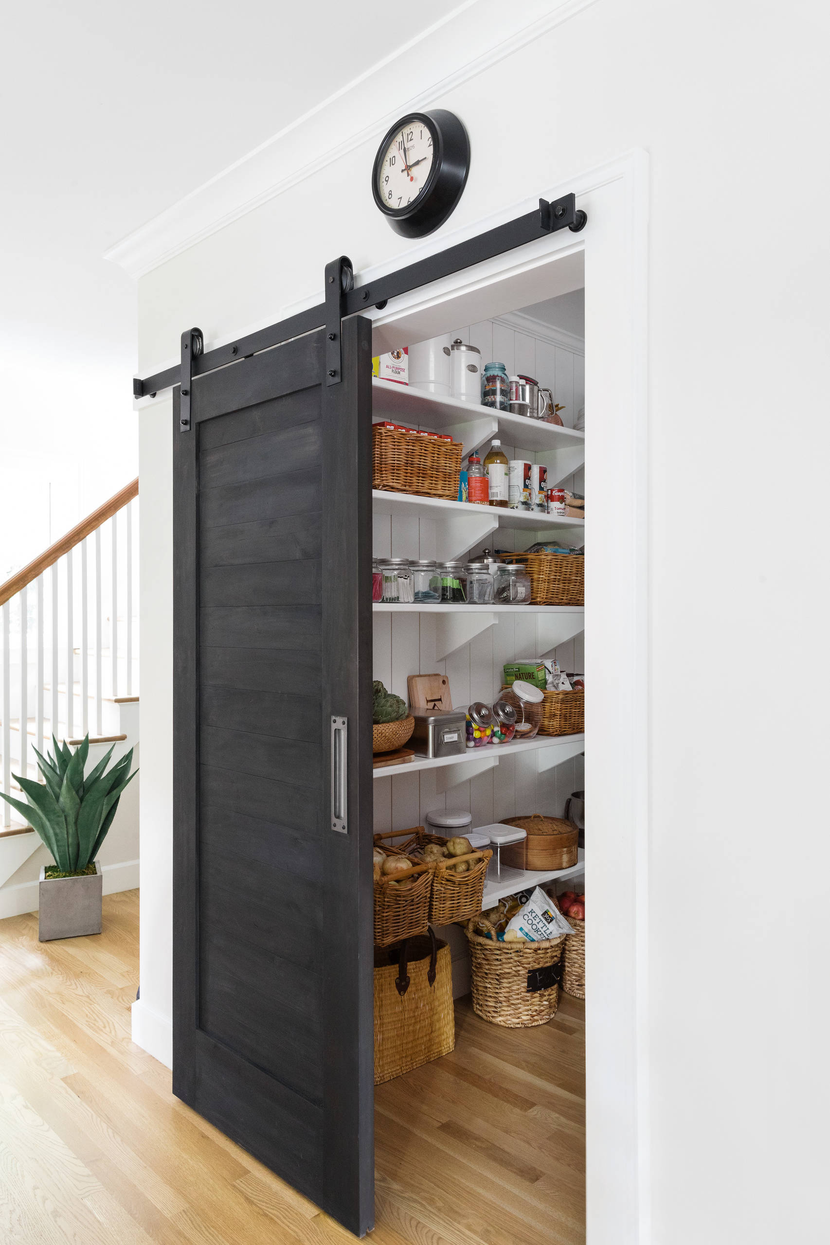 Charming home tour featuring colonial home decor style pantry