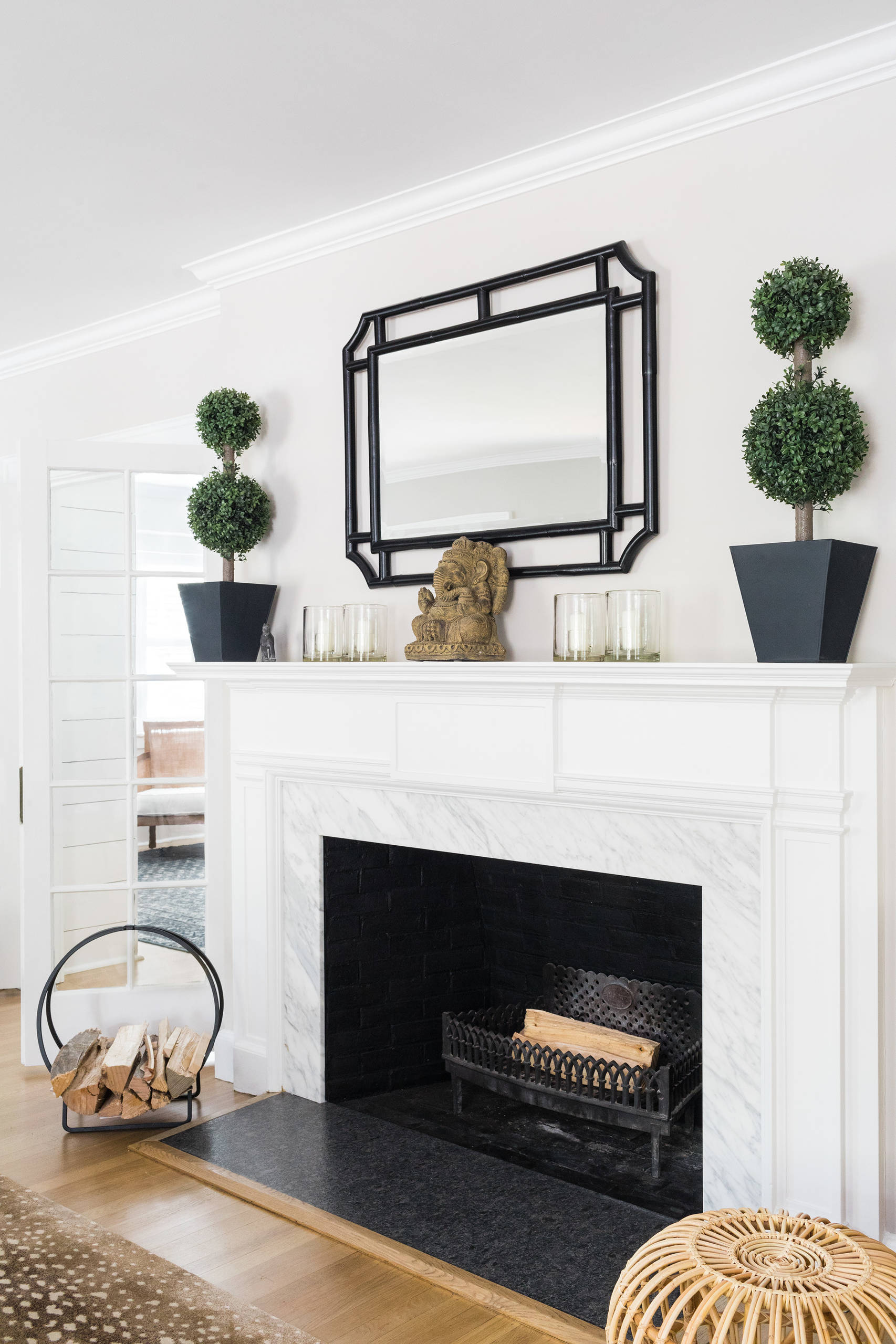 Charming home tour featuring colonial home decor style living room