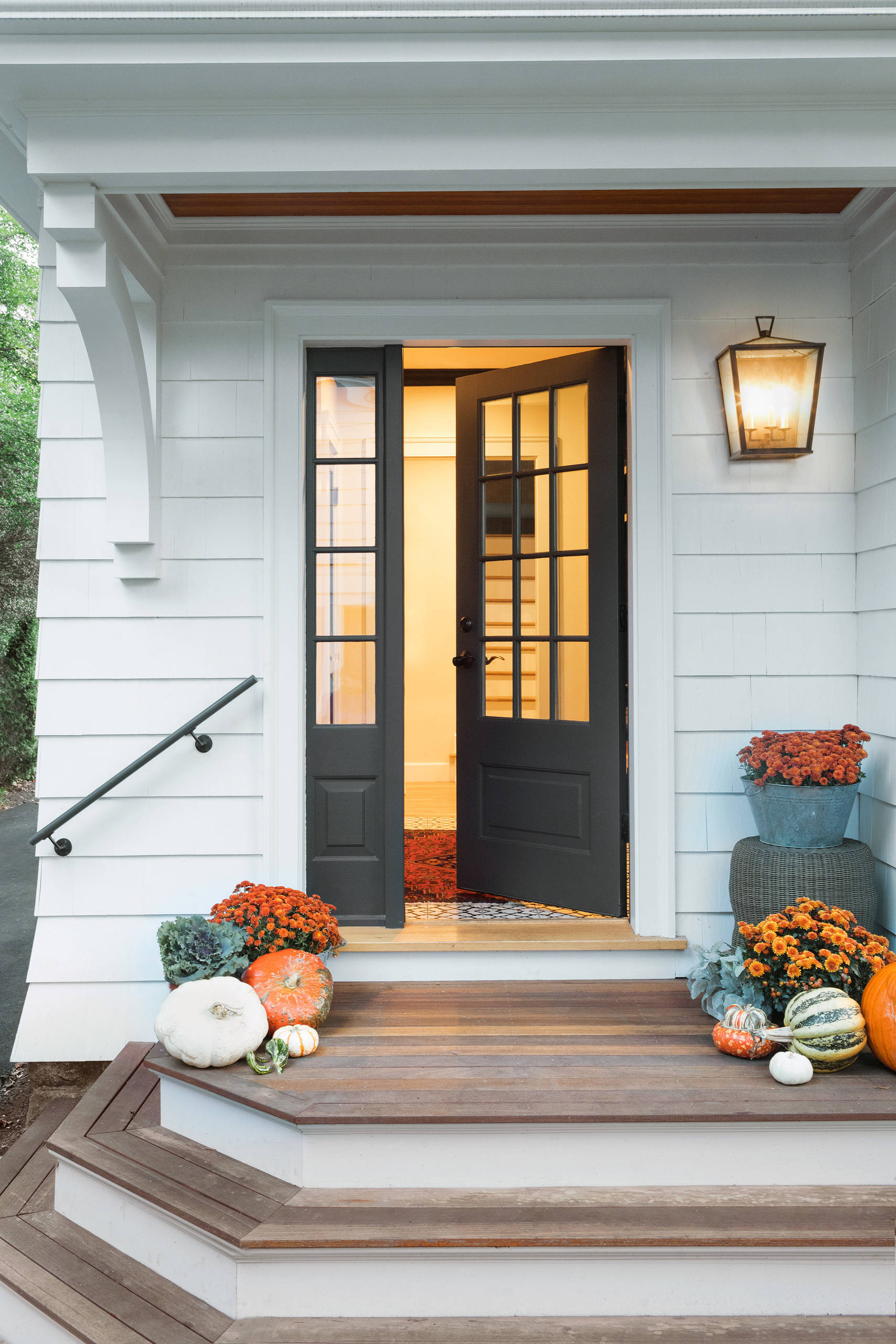 Charming home tour featuring colonial home decor style porch