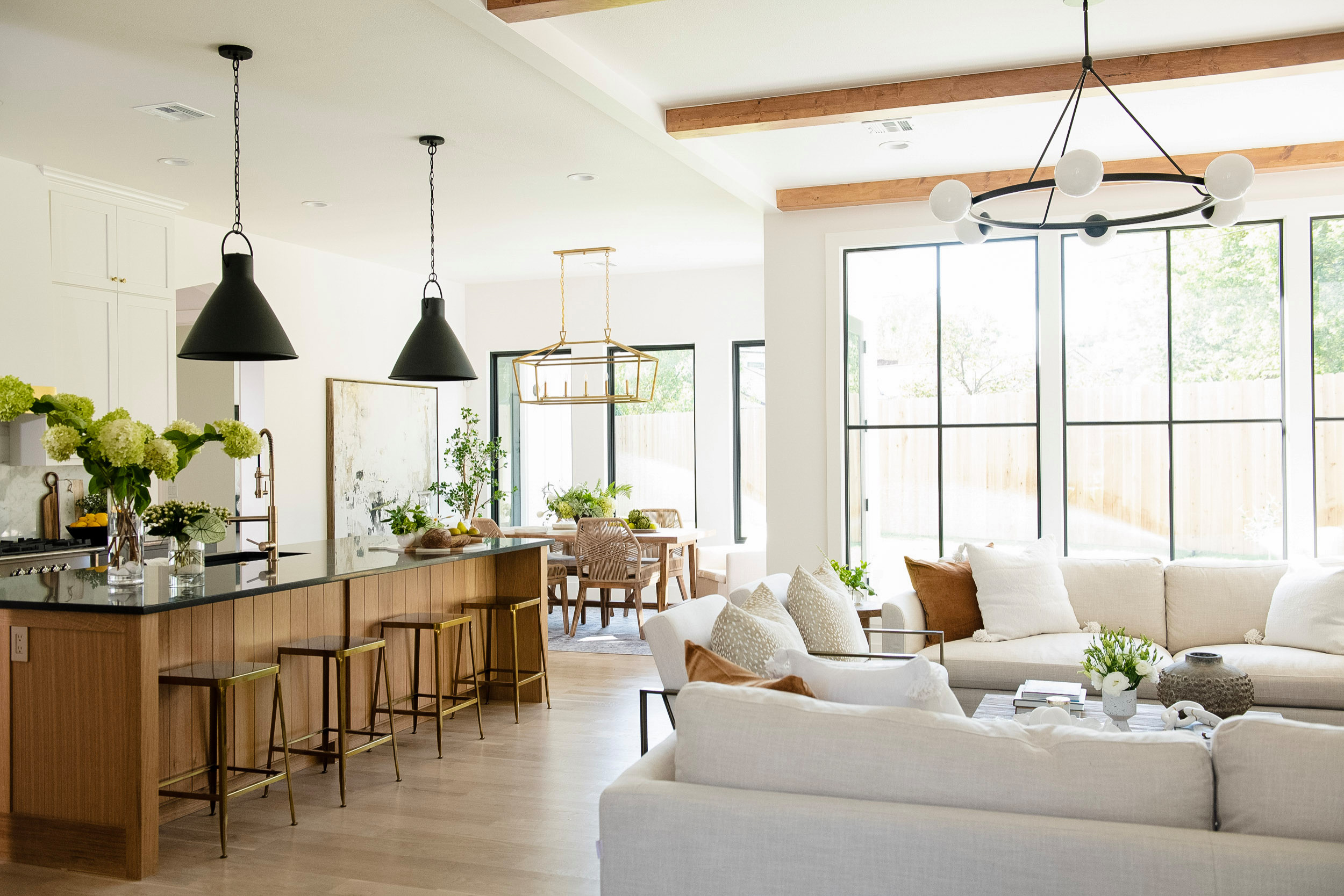 Home tour featuring kitchen with modern european home decor