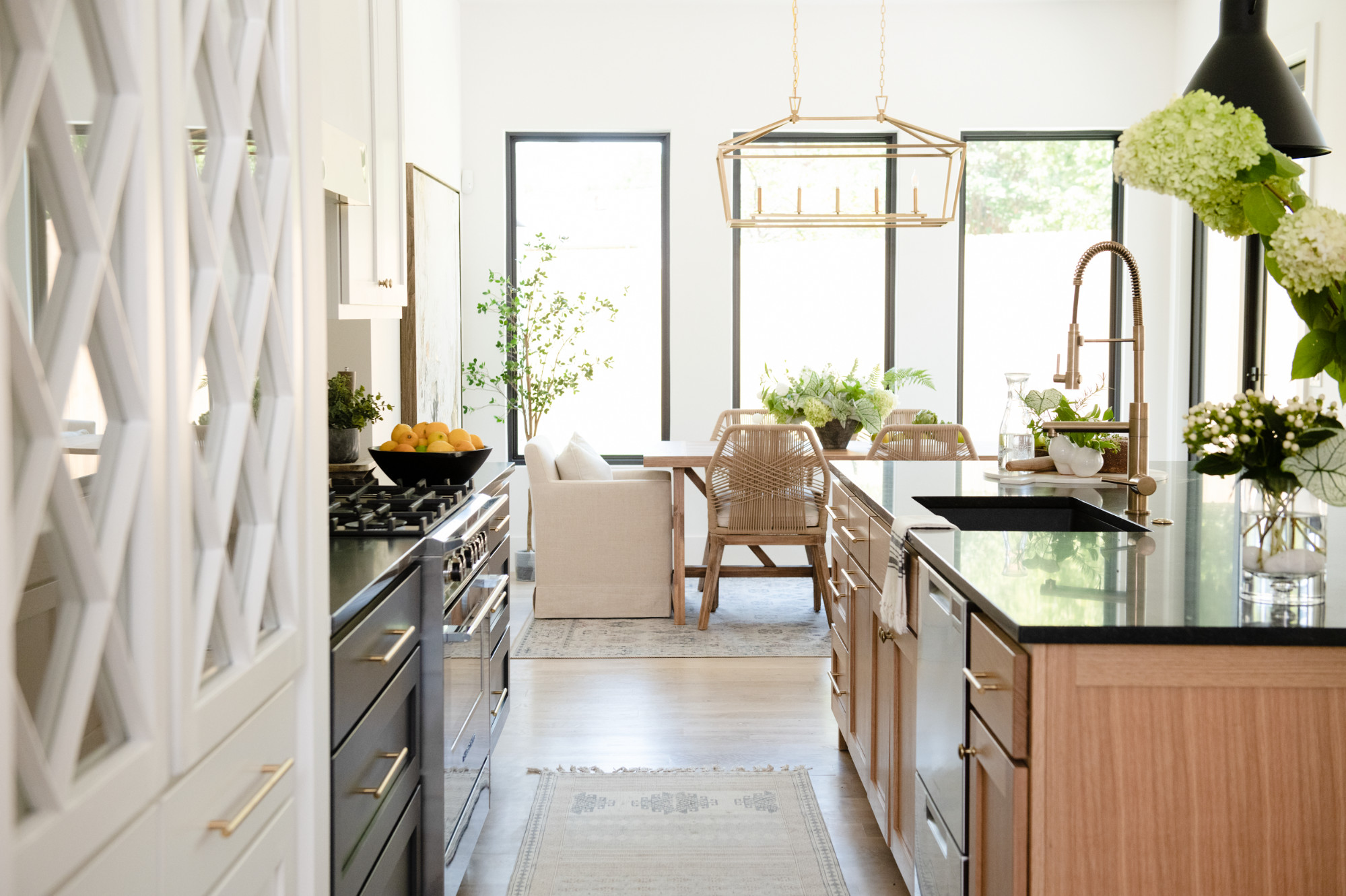 Home tour featuring kitchen with modern european home decor