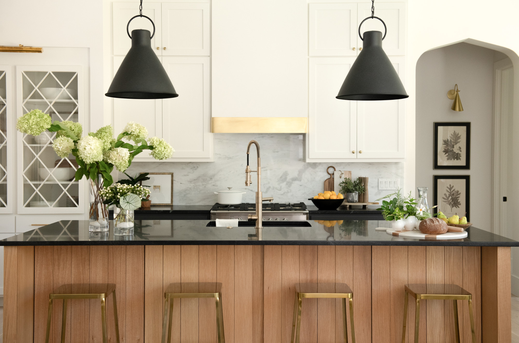 Home tour featuring kitchen with modern european home decor