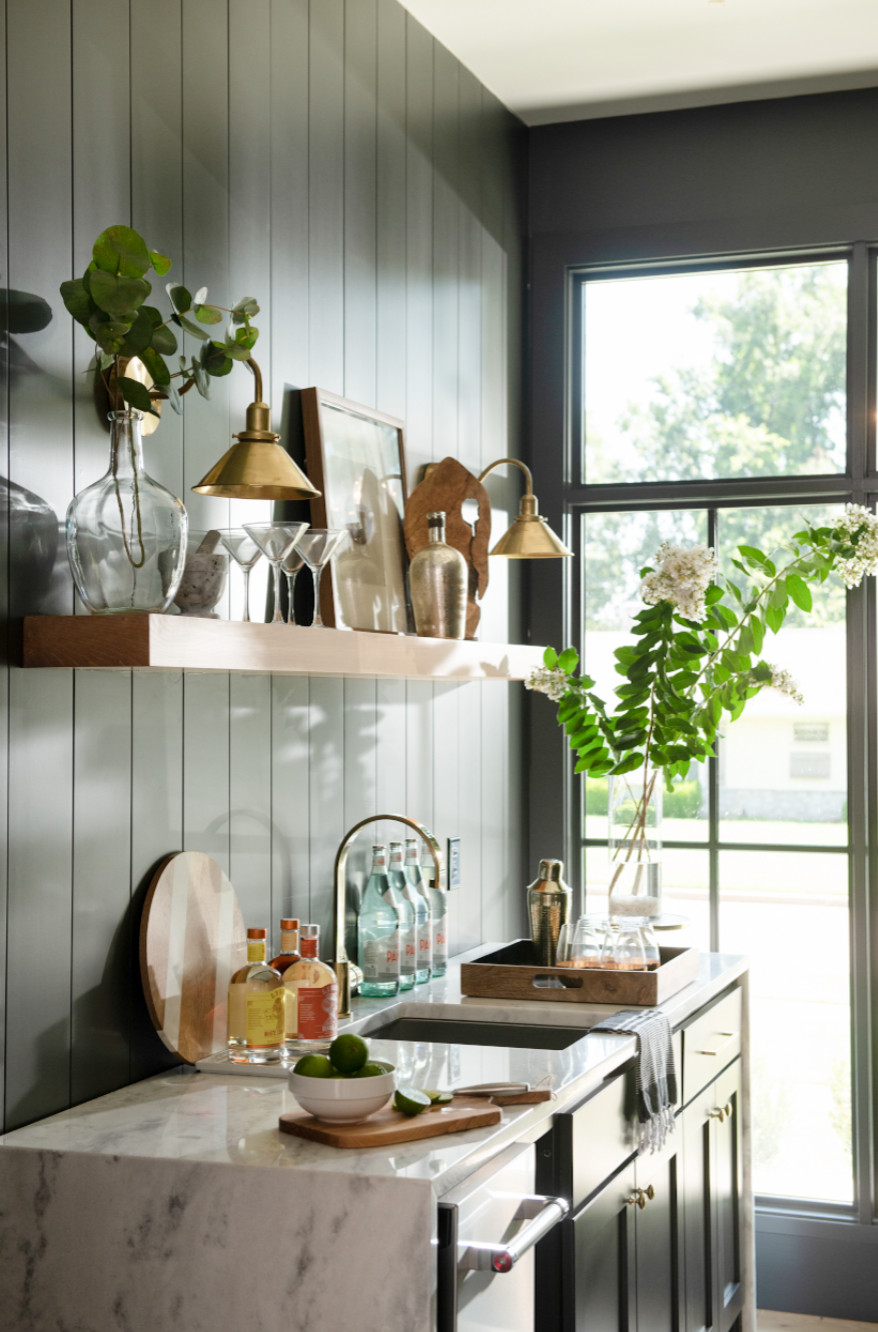 Home tour featuring kitchen with modern european home decor