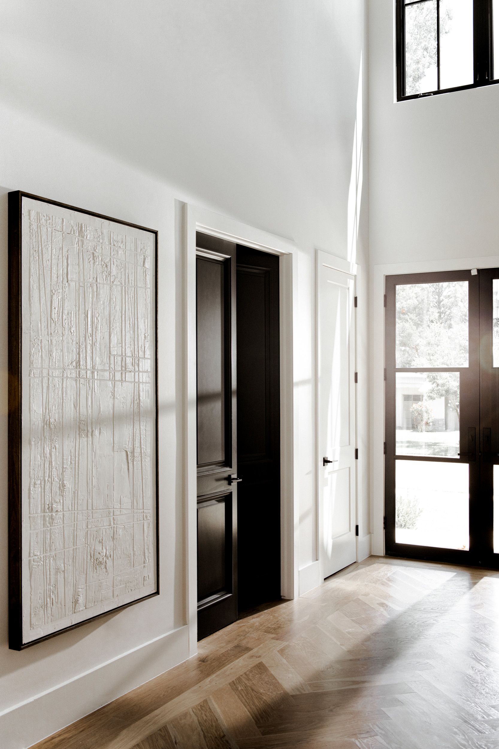 Home tour featuring entryway with modern european home decor