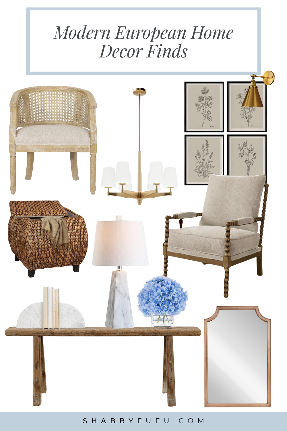 modern european home decor finds collage