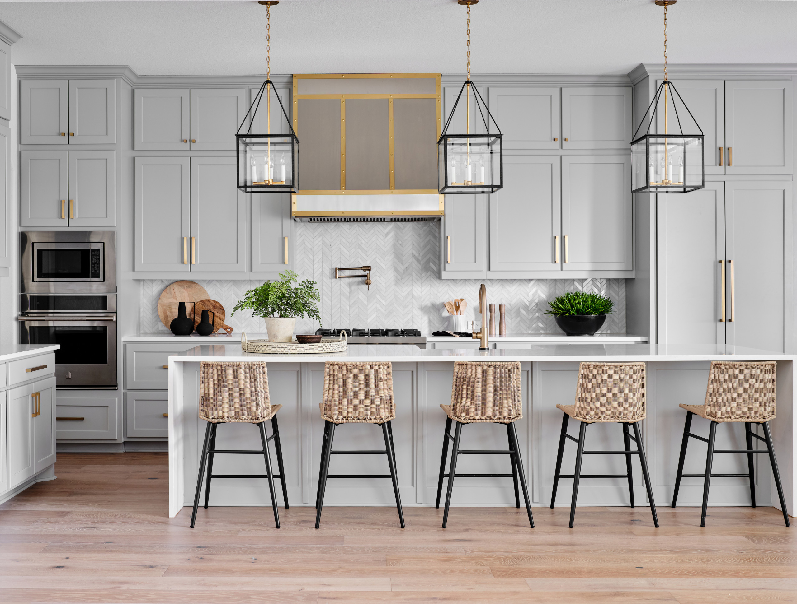 Home tour kitchen featuring organic modern home decor