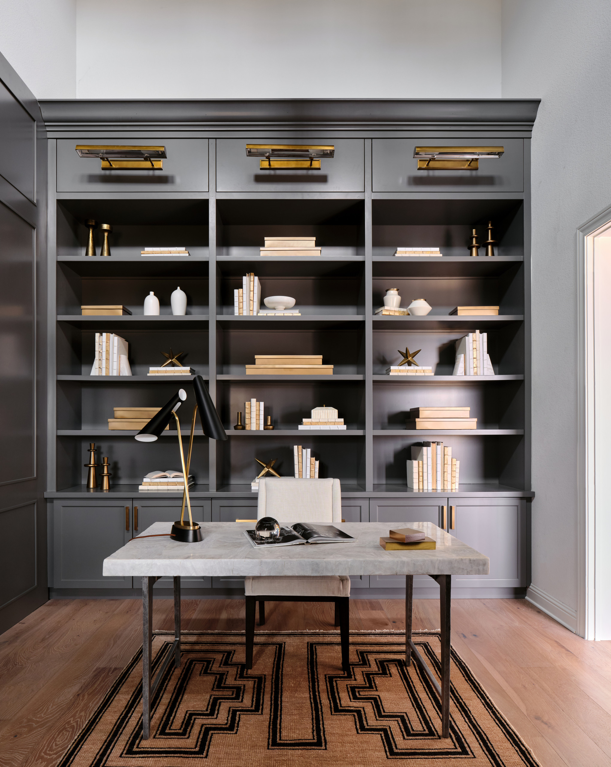 Home tour study room featuring organic modern home decor