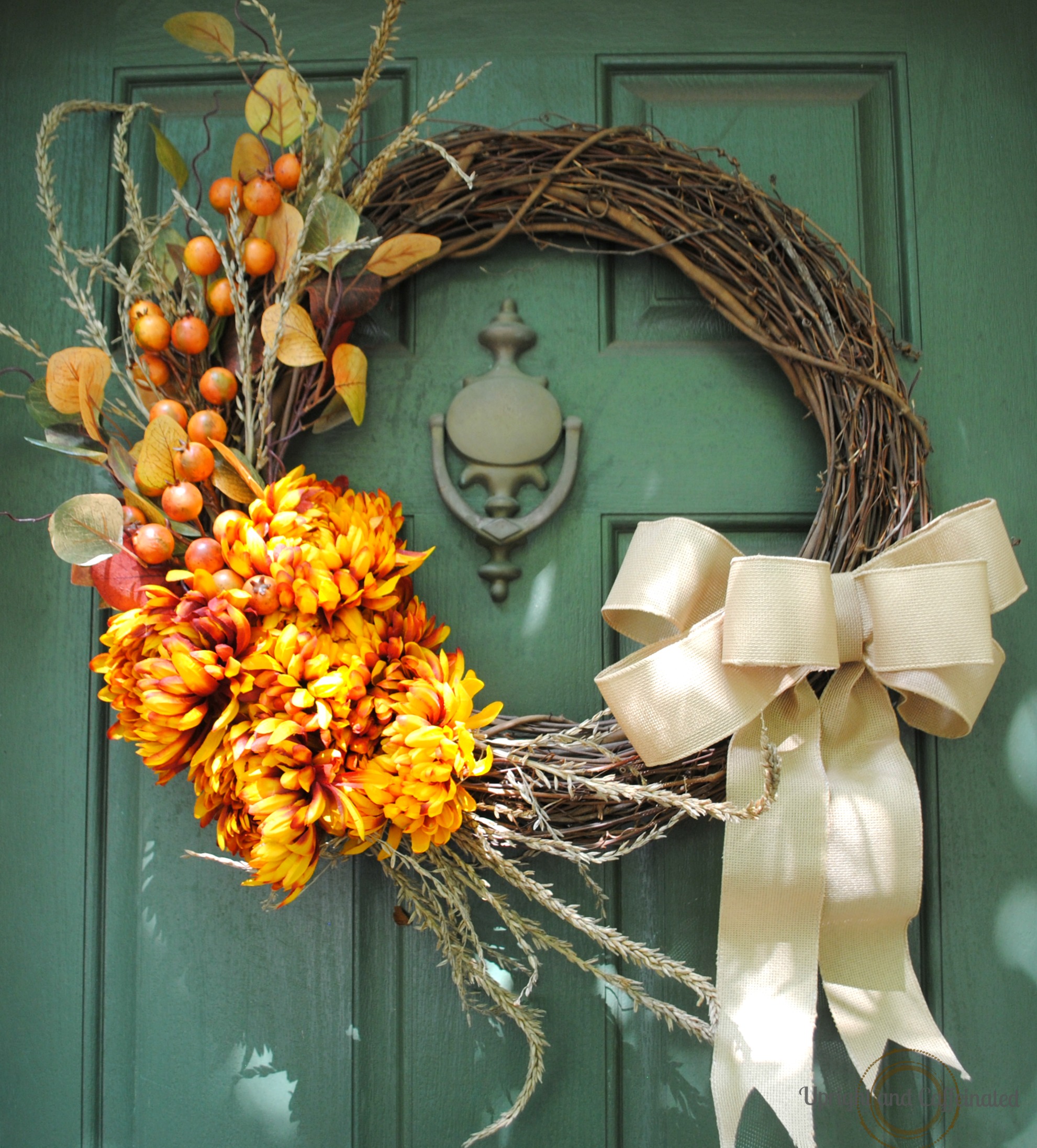 Fall craft ideas featuring DIY Fall Wreath