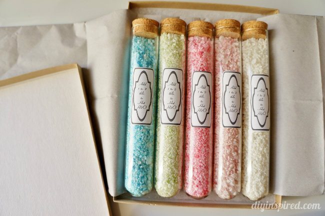 Crafternoon idea featuring homemade bath salts