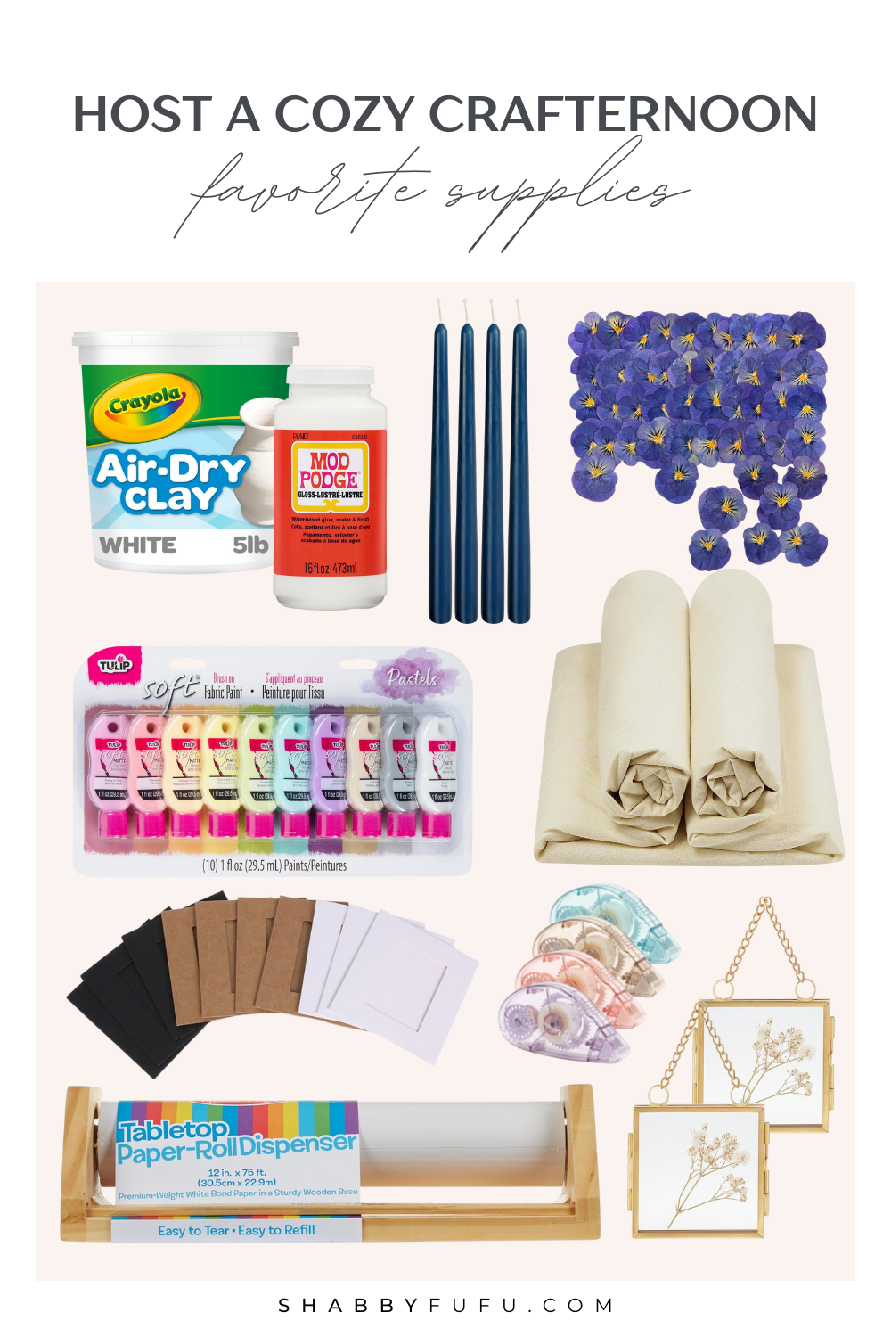 Pinterest collage with My Crafternoon Supply Favorites