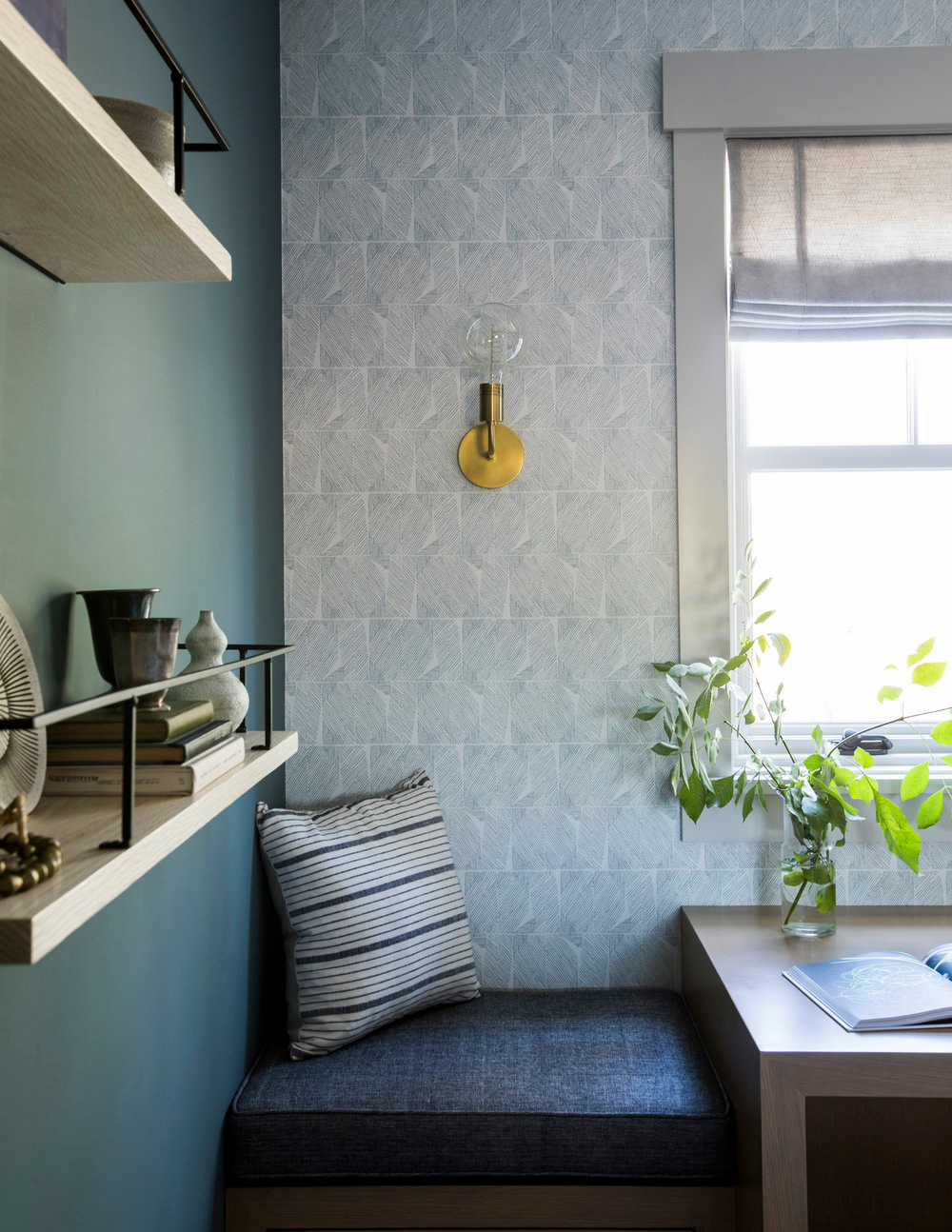 Contemporary home tour featuring home office