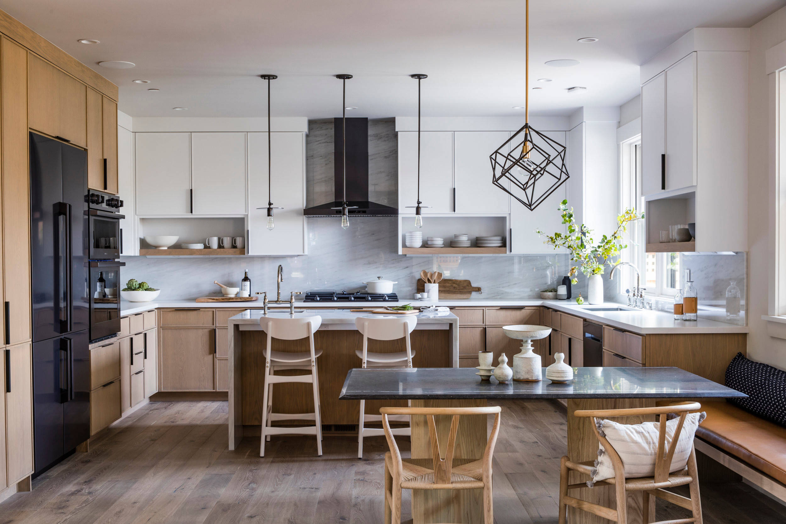 Contemporary home tour featuring kitchen