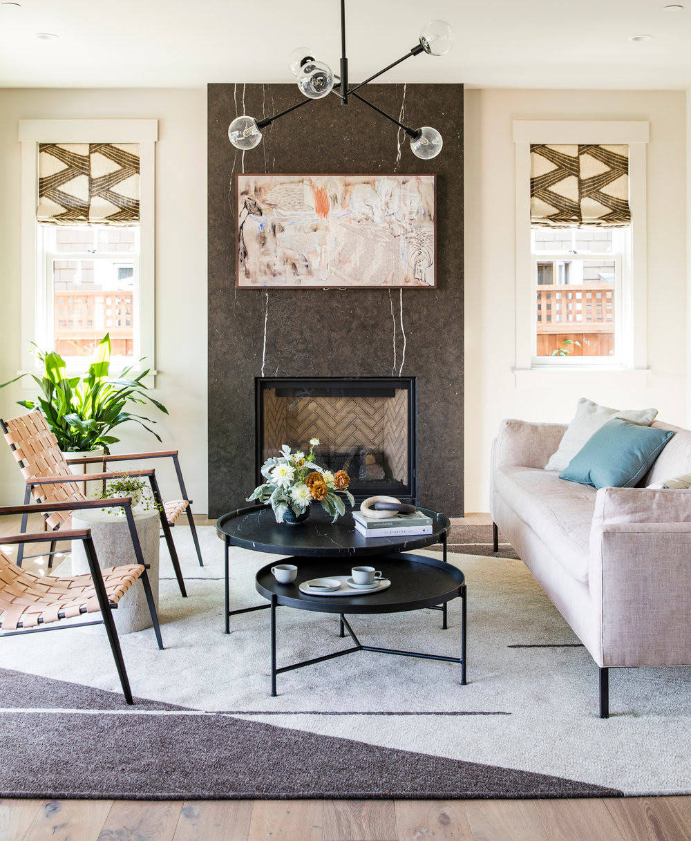Contemporary home tour featuring second living room