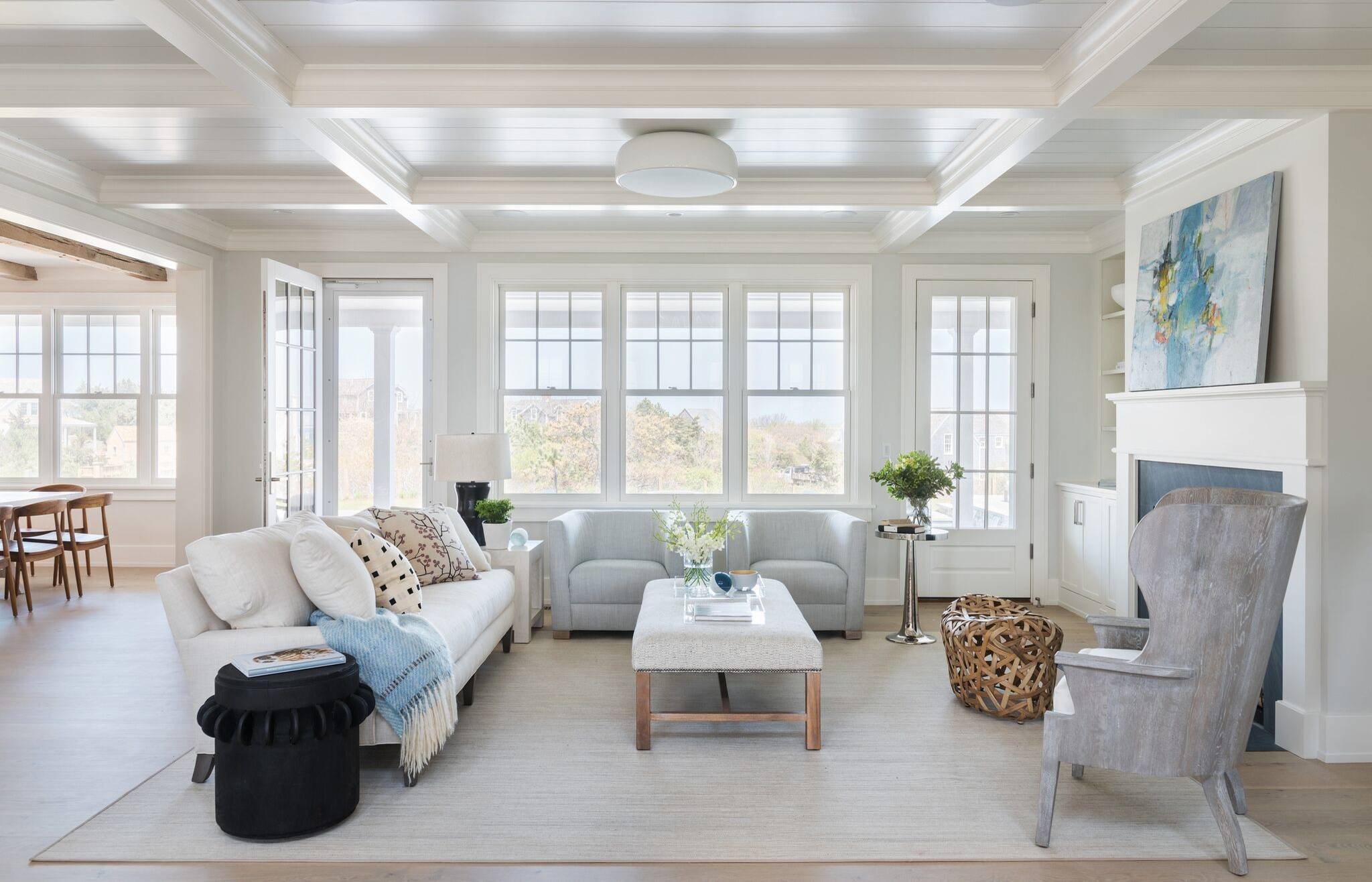 modern farmhouse decor home tour featuring coastal contemporary style