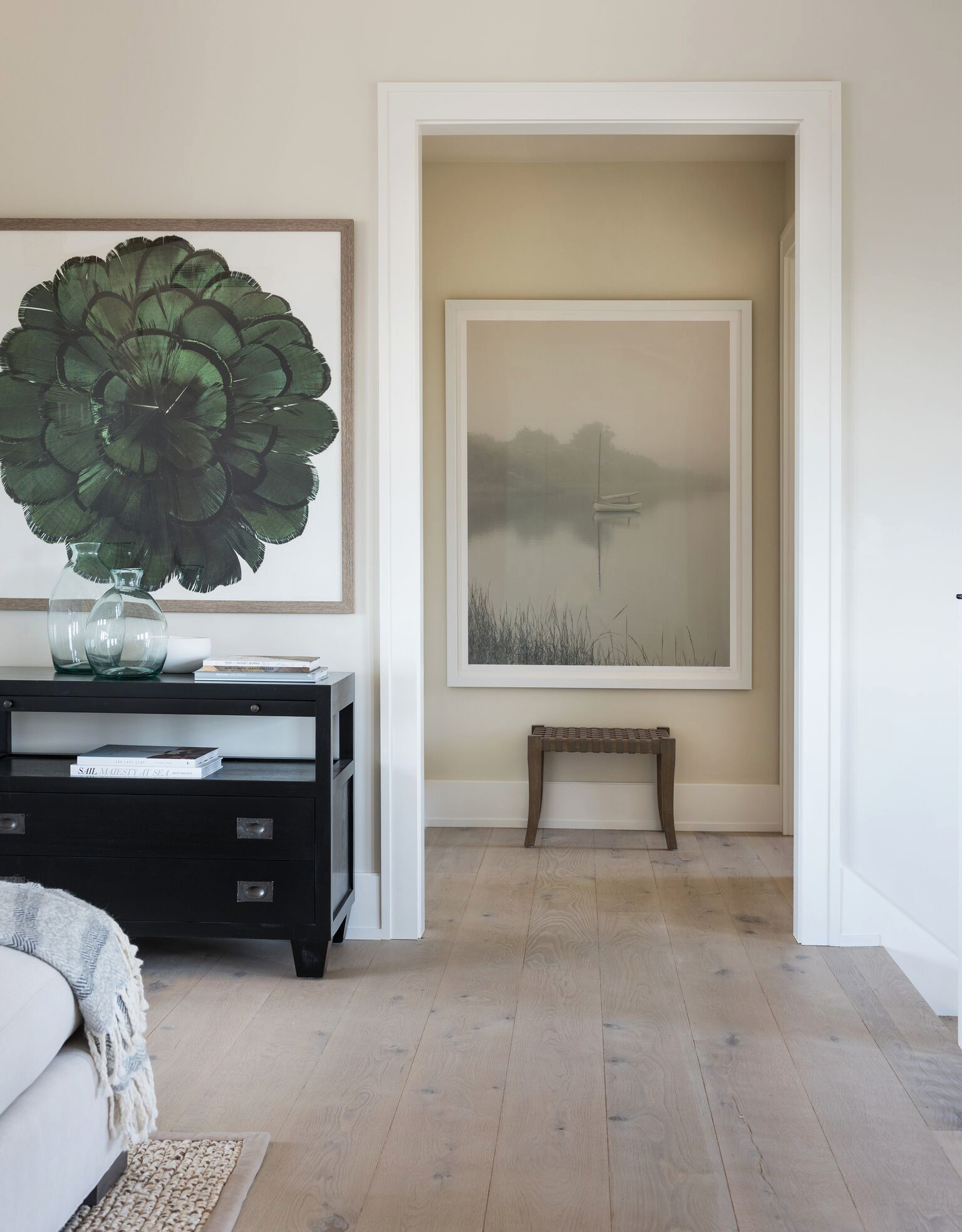 modern farmhouse decor home tour featuring coastal contemporary style