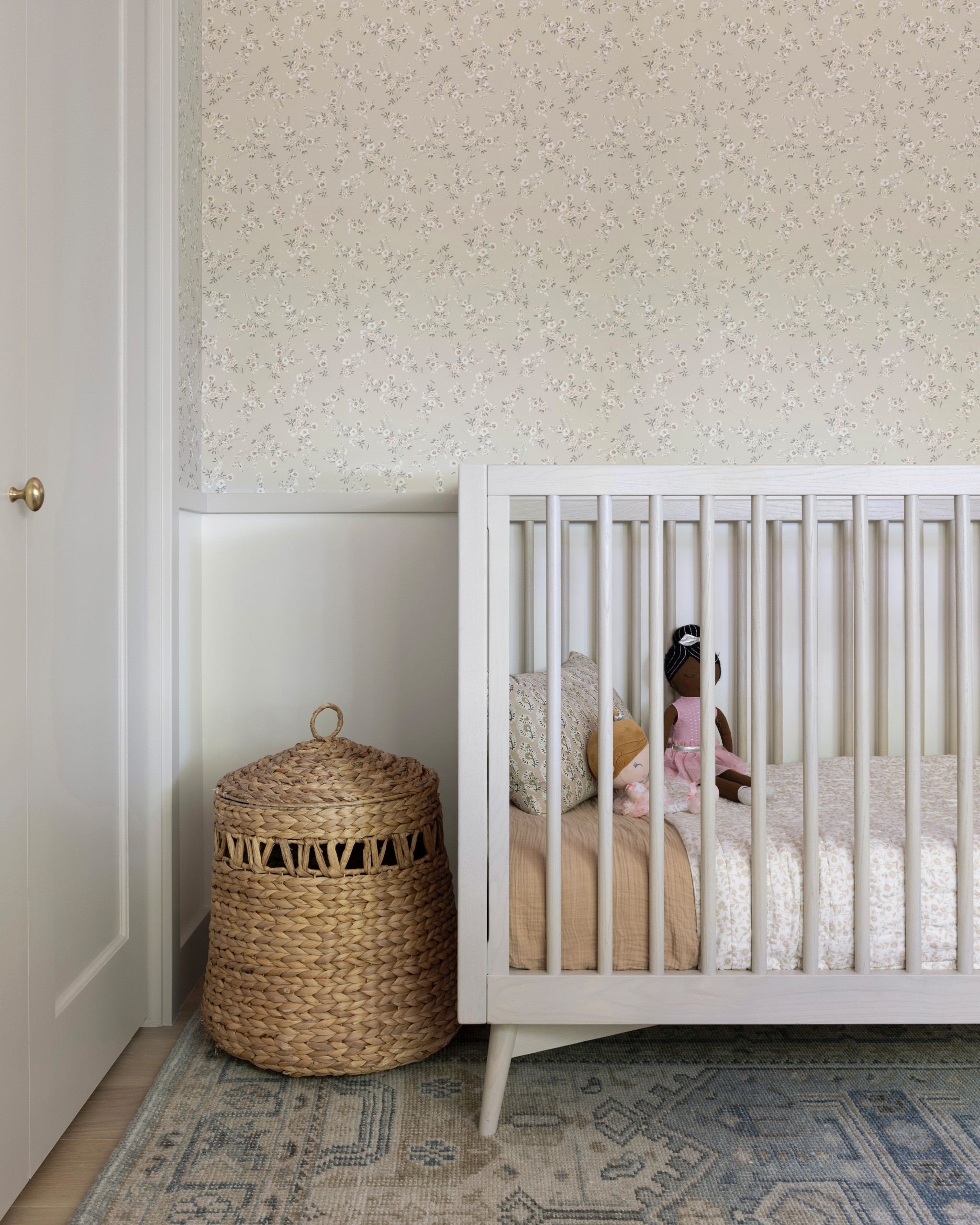 Organic modern home tour example featuring nursery