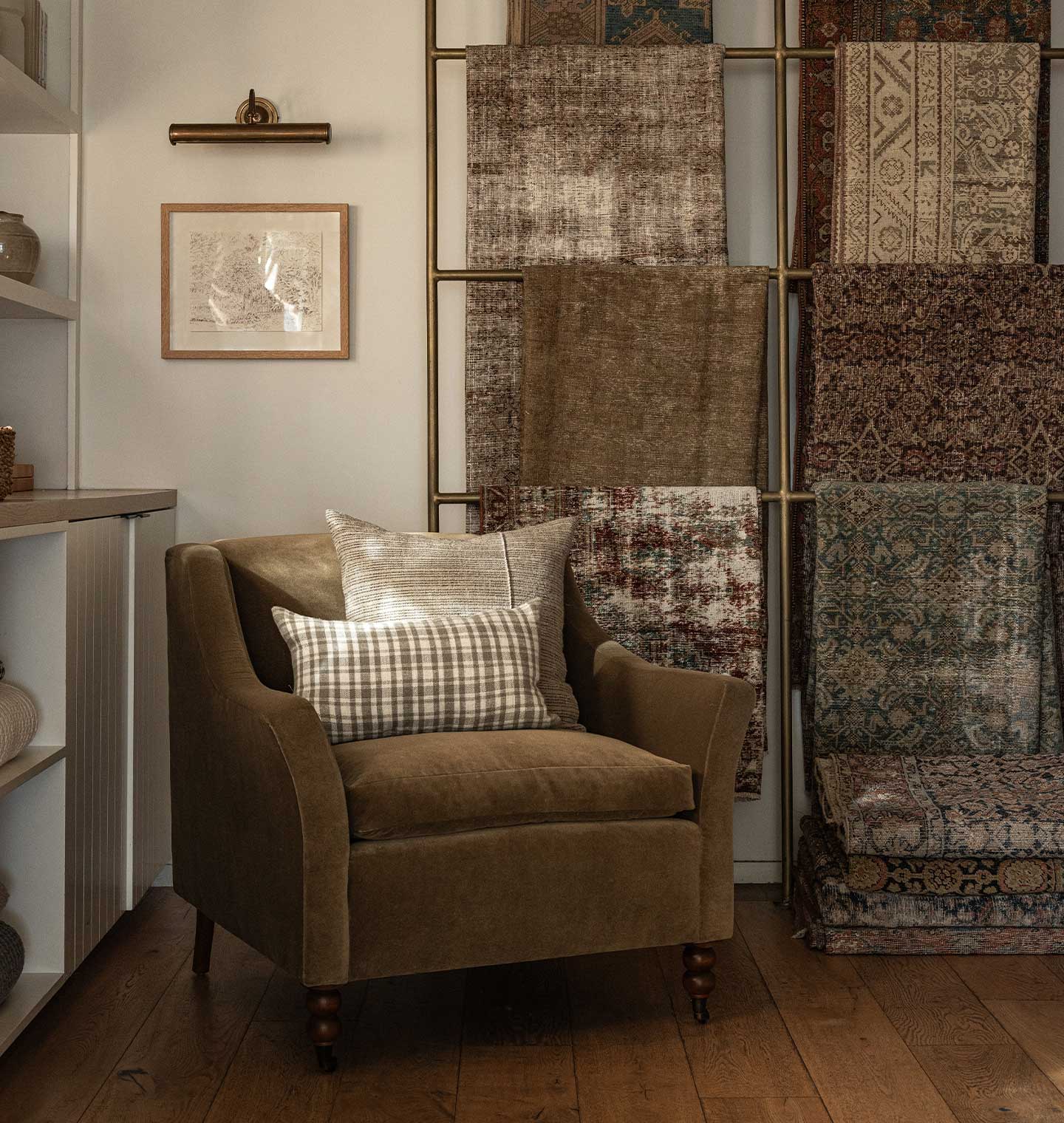 texture ñayering example of cozy fall decor in earthy tones