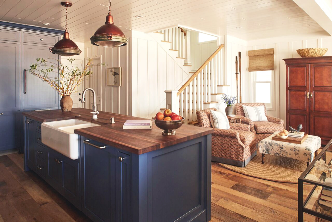 coastal rustic decor with modern heritage style kitchen