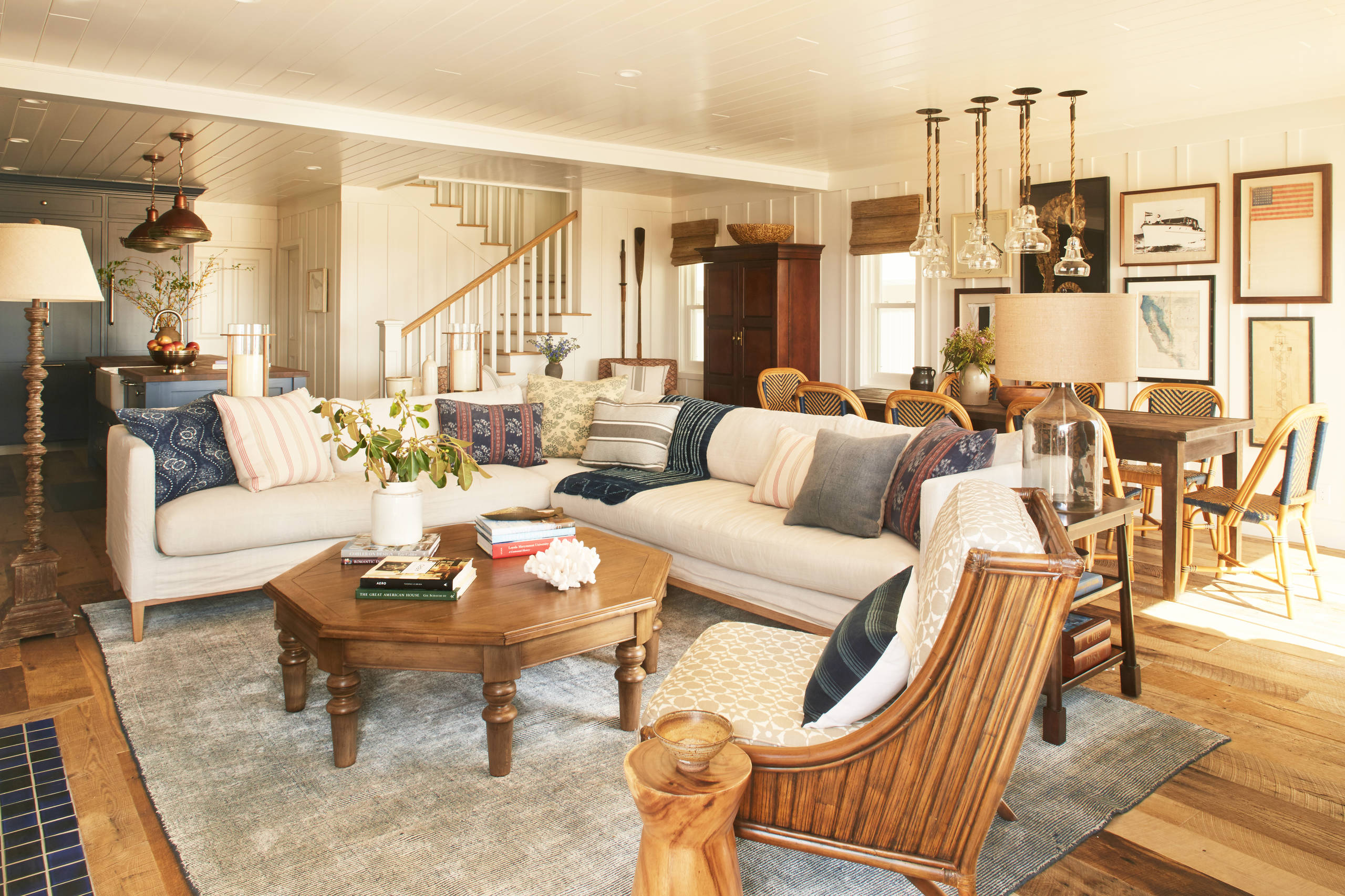 coastal rustic decor with modern heritage style living room