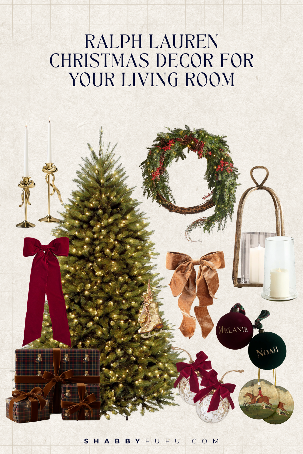 Ralph Lauren Christmas Decor decor finds for the living room