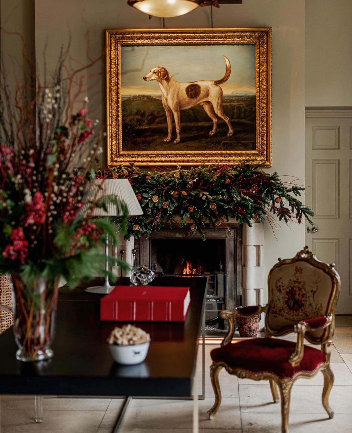 Ralph Lauren Christmas decor living room decor idea