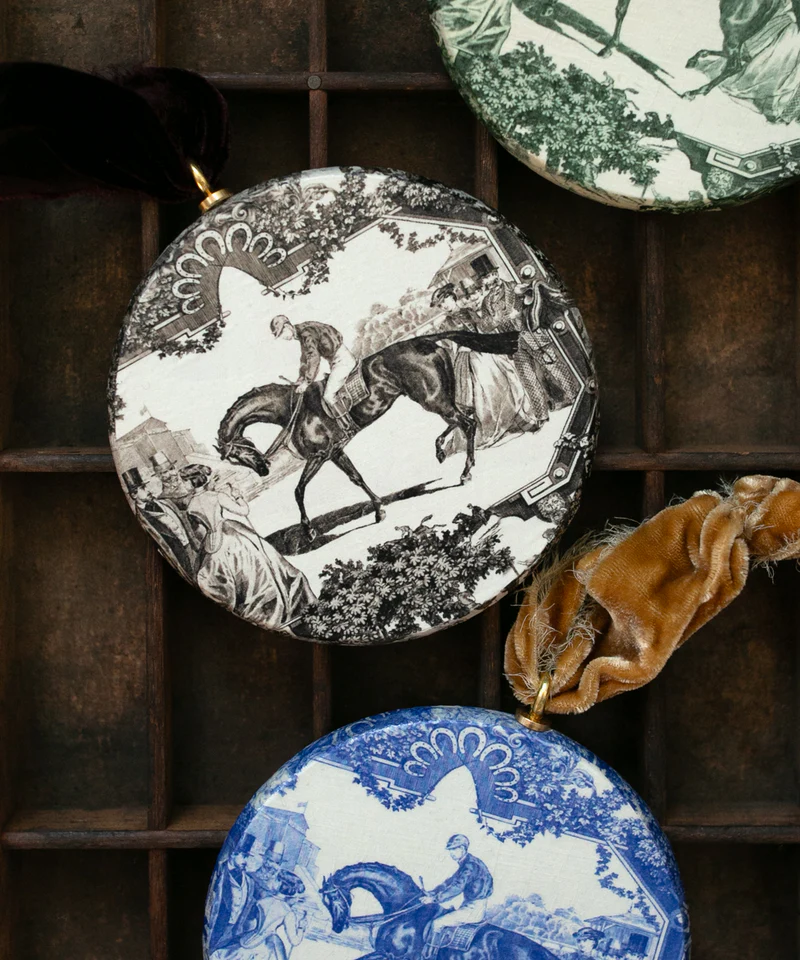 Ralph Lauren Christmas Tree Decor ideas featuring Stirrup Ornament