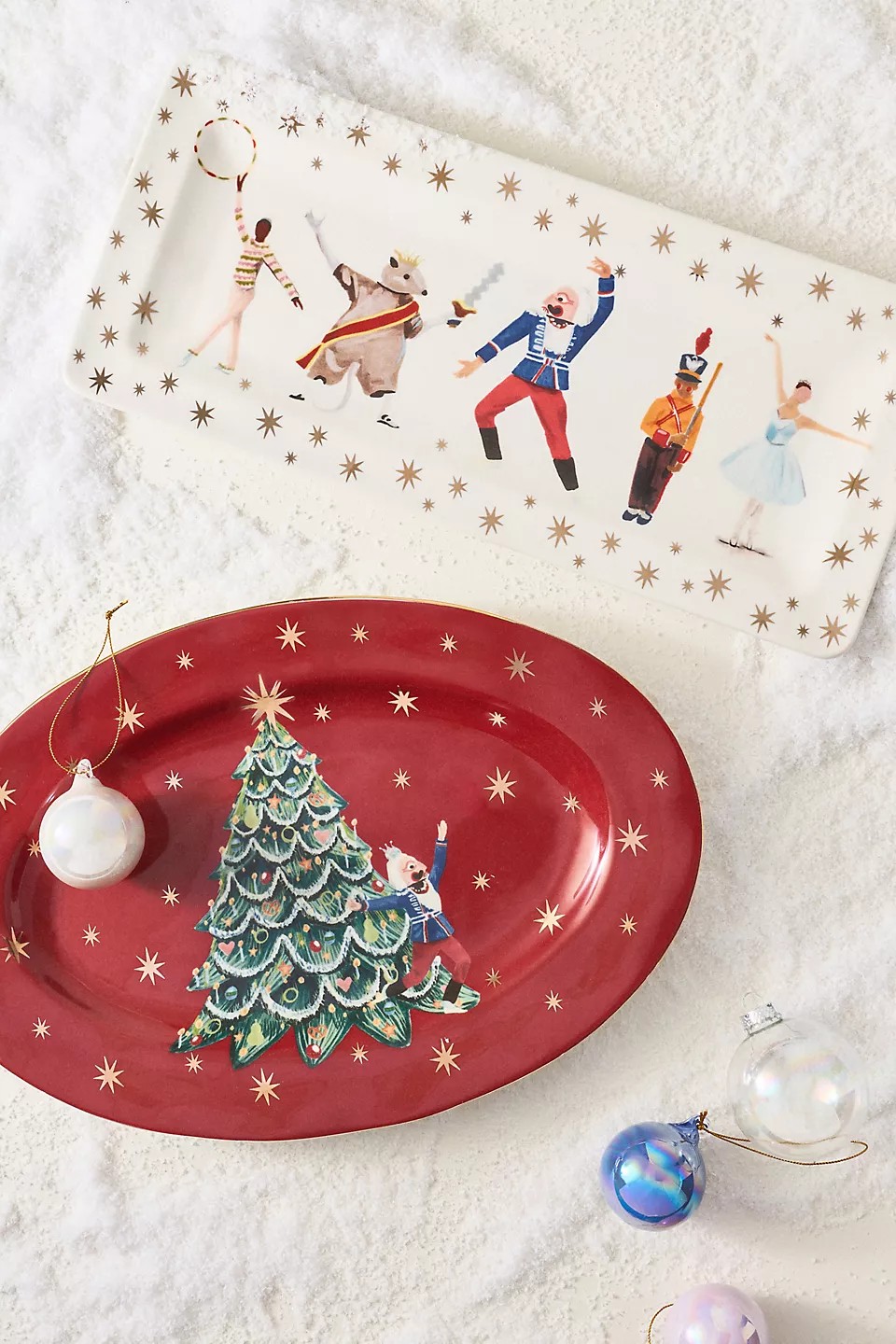 Christmas dining room with nutcrackercore Christmas decor