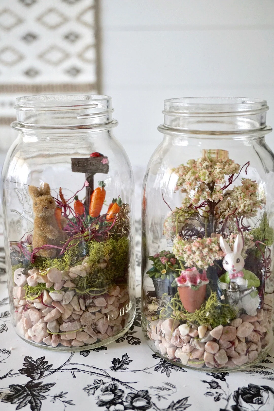 mason jar spring decor idea example for neutral easter decor