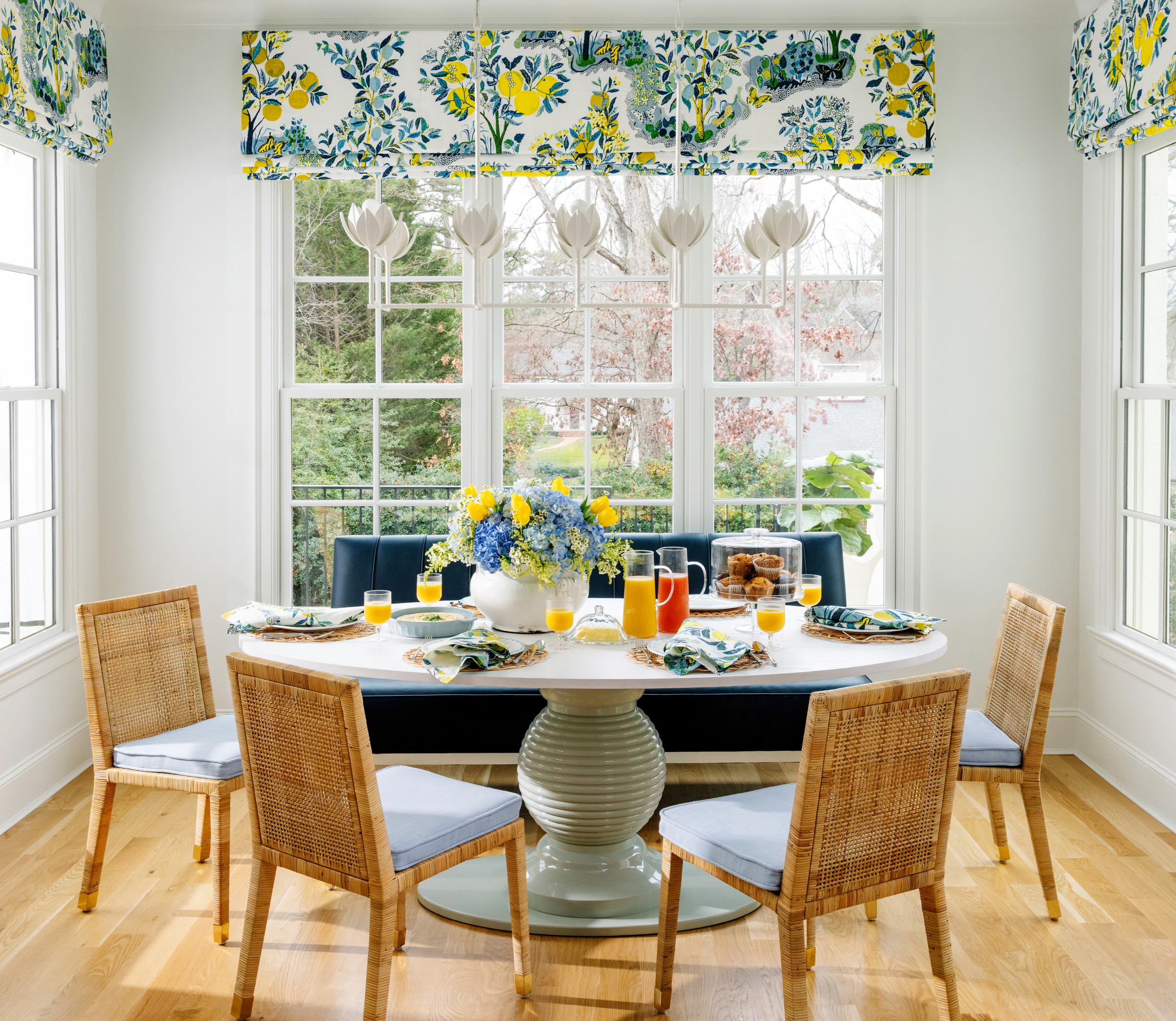 Transitional Southern interior design, home tour featuring a transitional home decor style breakfast room