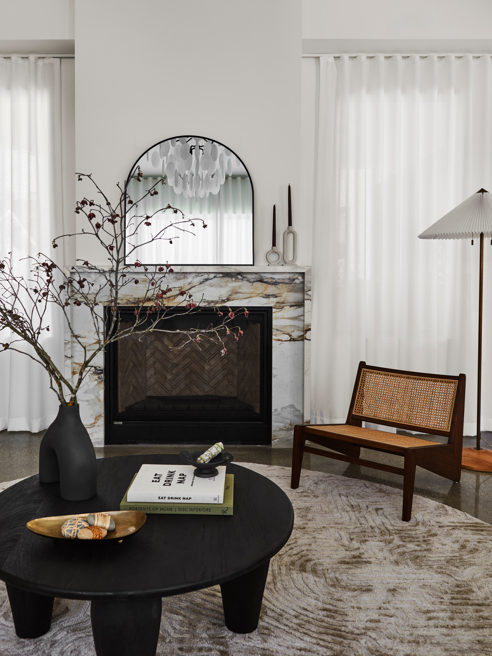 cozy minimalist home tour living room idea