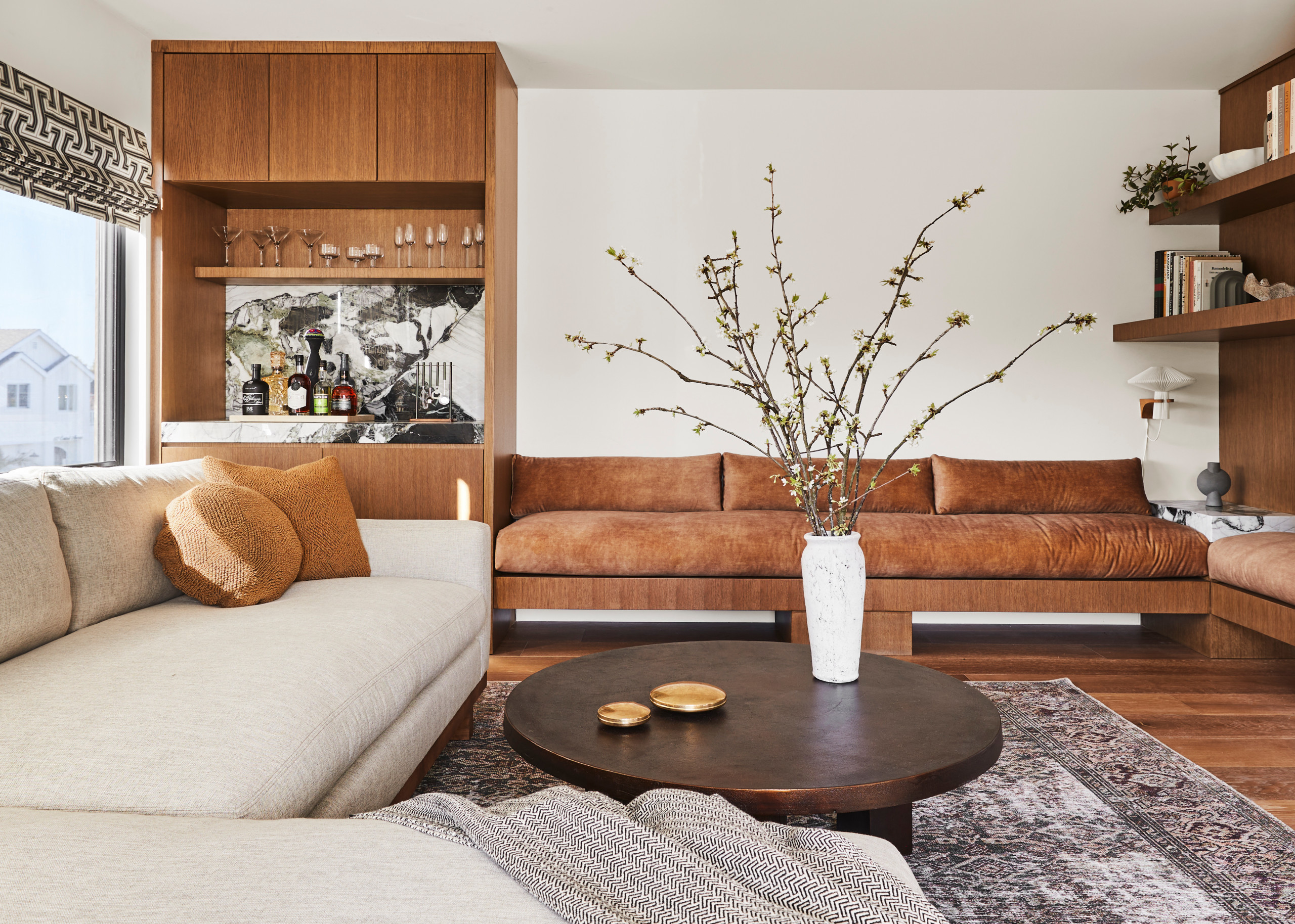 cozy minimalist home tour living room idea