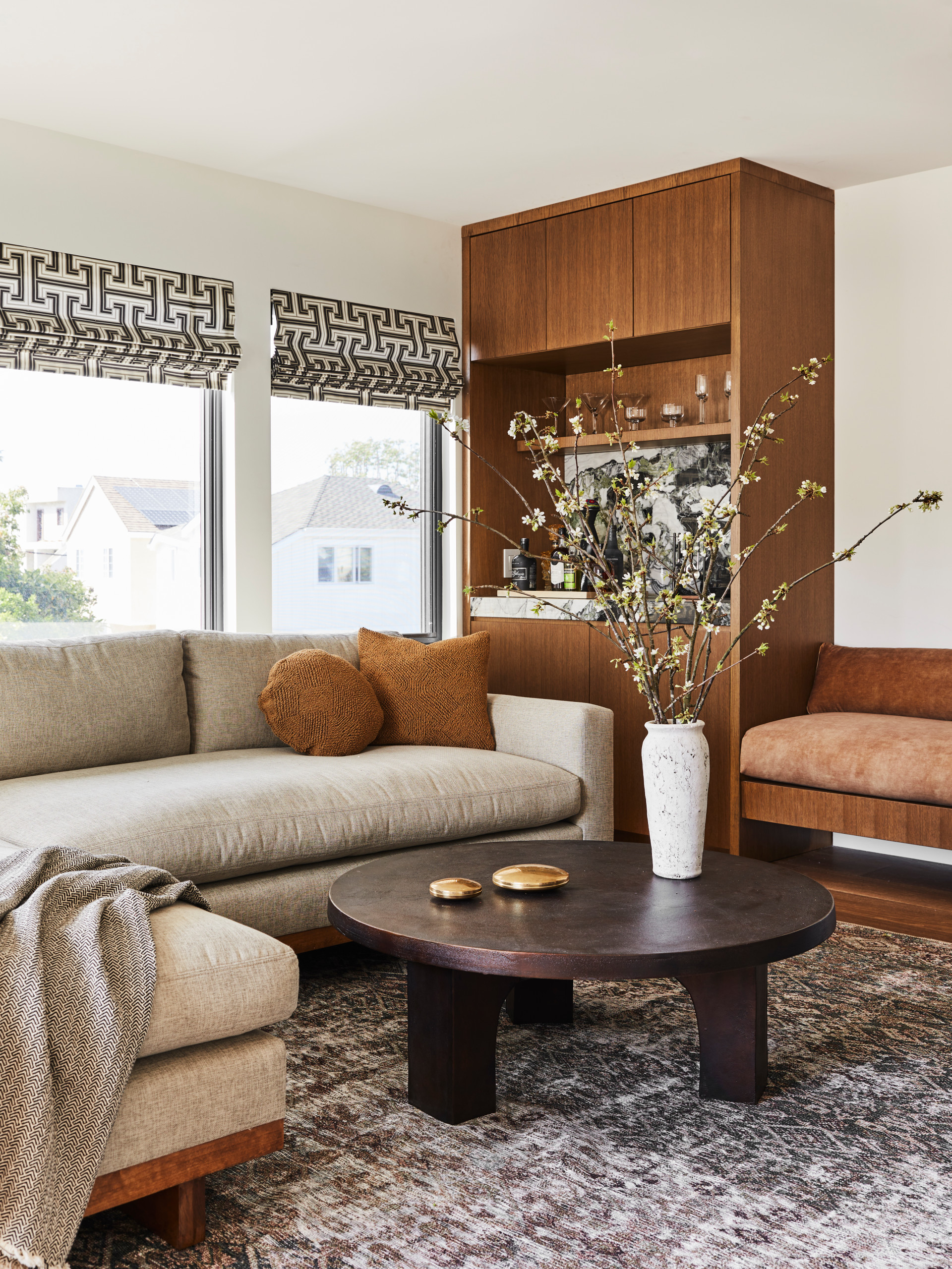 cozy minimalist home tour living room idea