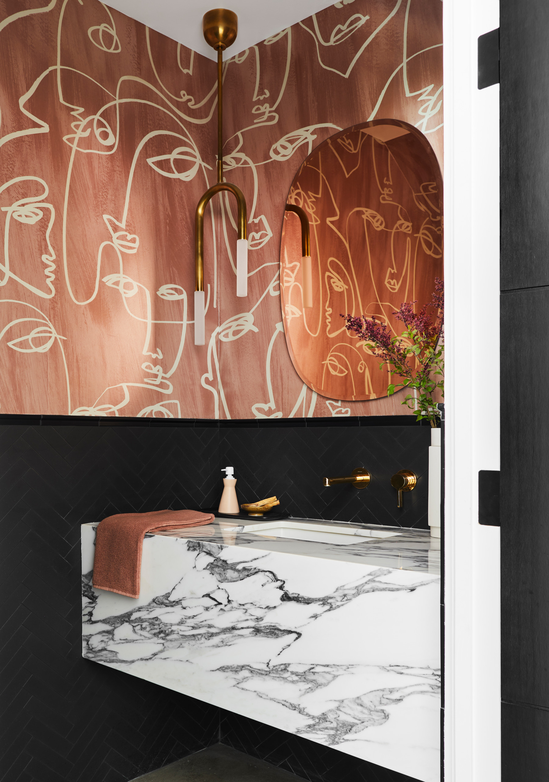 cozy minimalist home tour bathroom idea