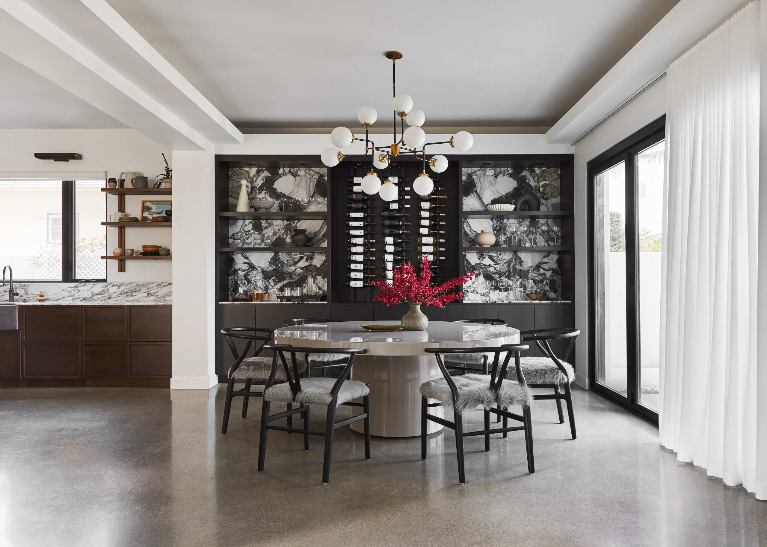cozy minimalist home tour dining room idea