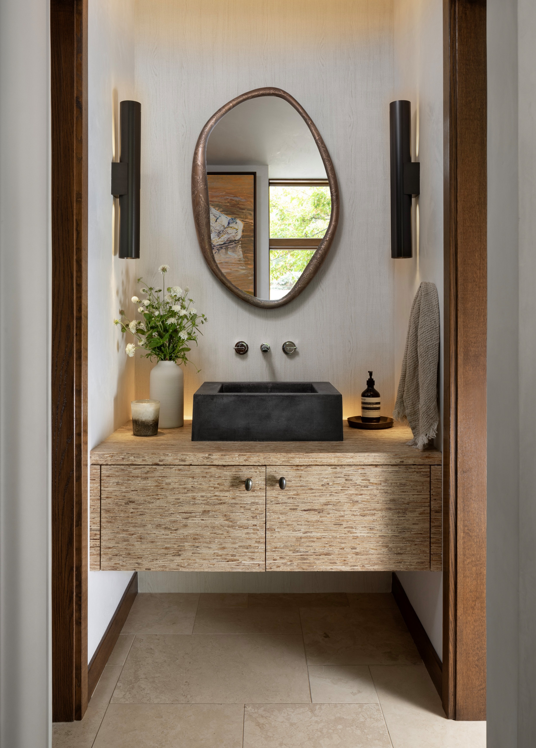 Modern Mountain Retreat Home Tour featuring bathroom