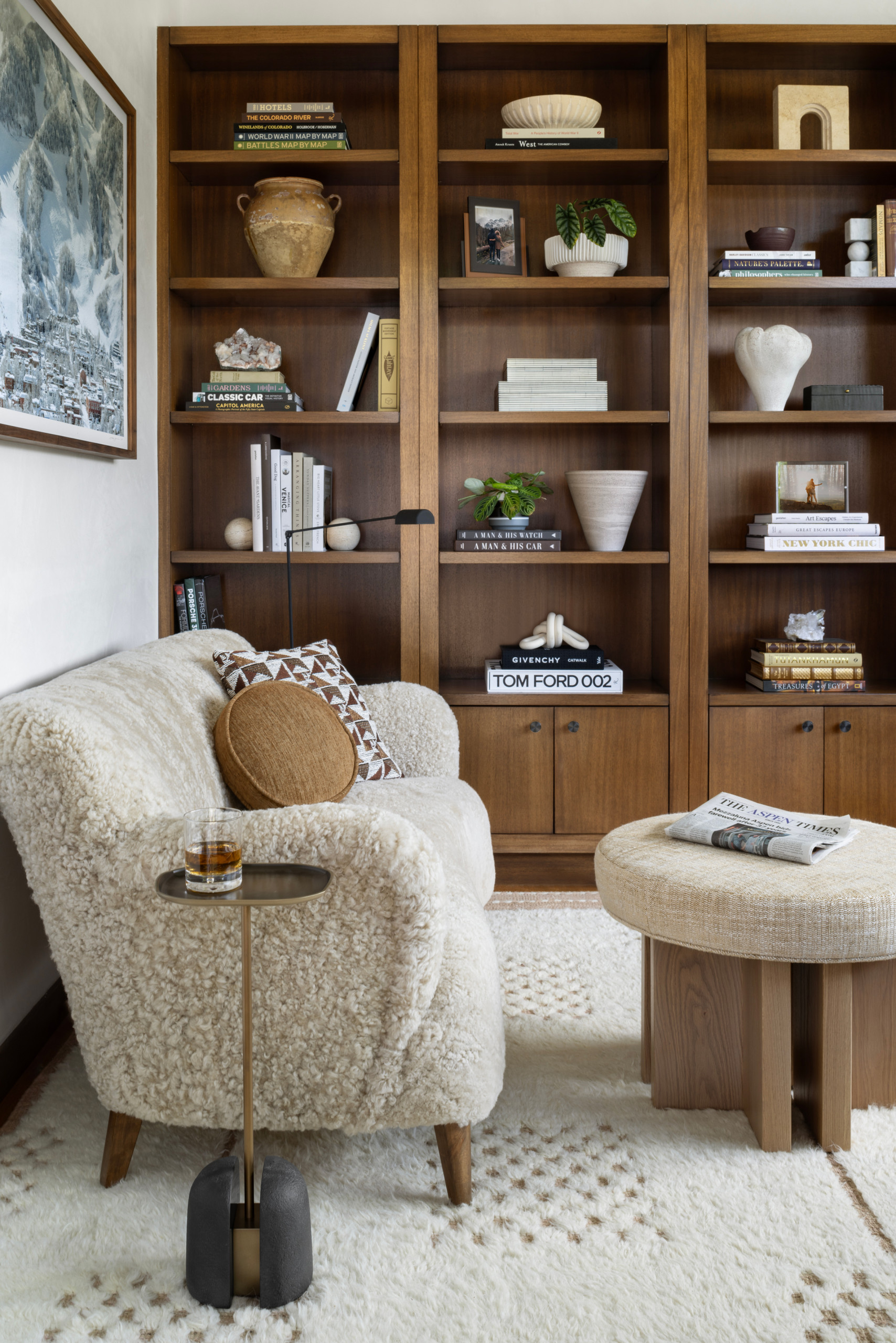 Modern Mountain Retreat Home Tour featuring family room