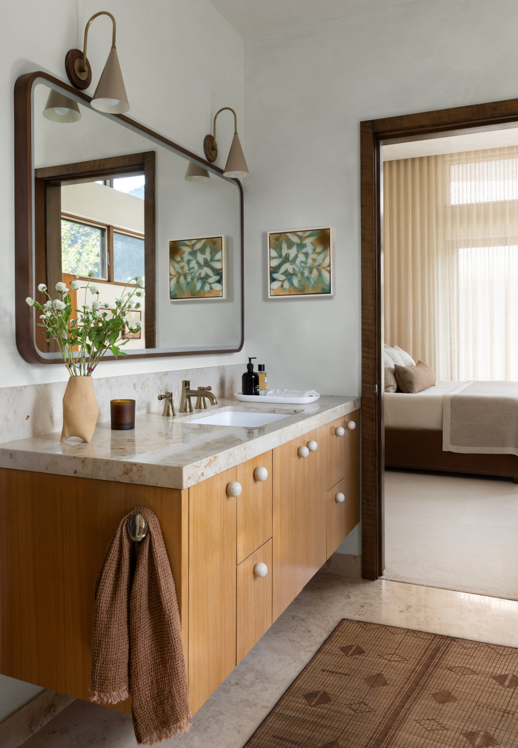 Modern Mountain Retreat Home Tour featuring bathroom