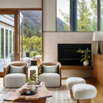 Modern Mountain Retreat Home Tour featuring living room