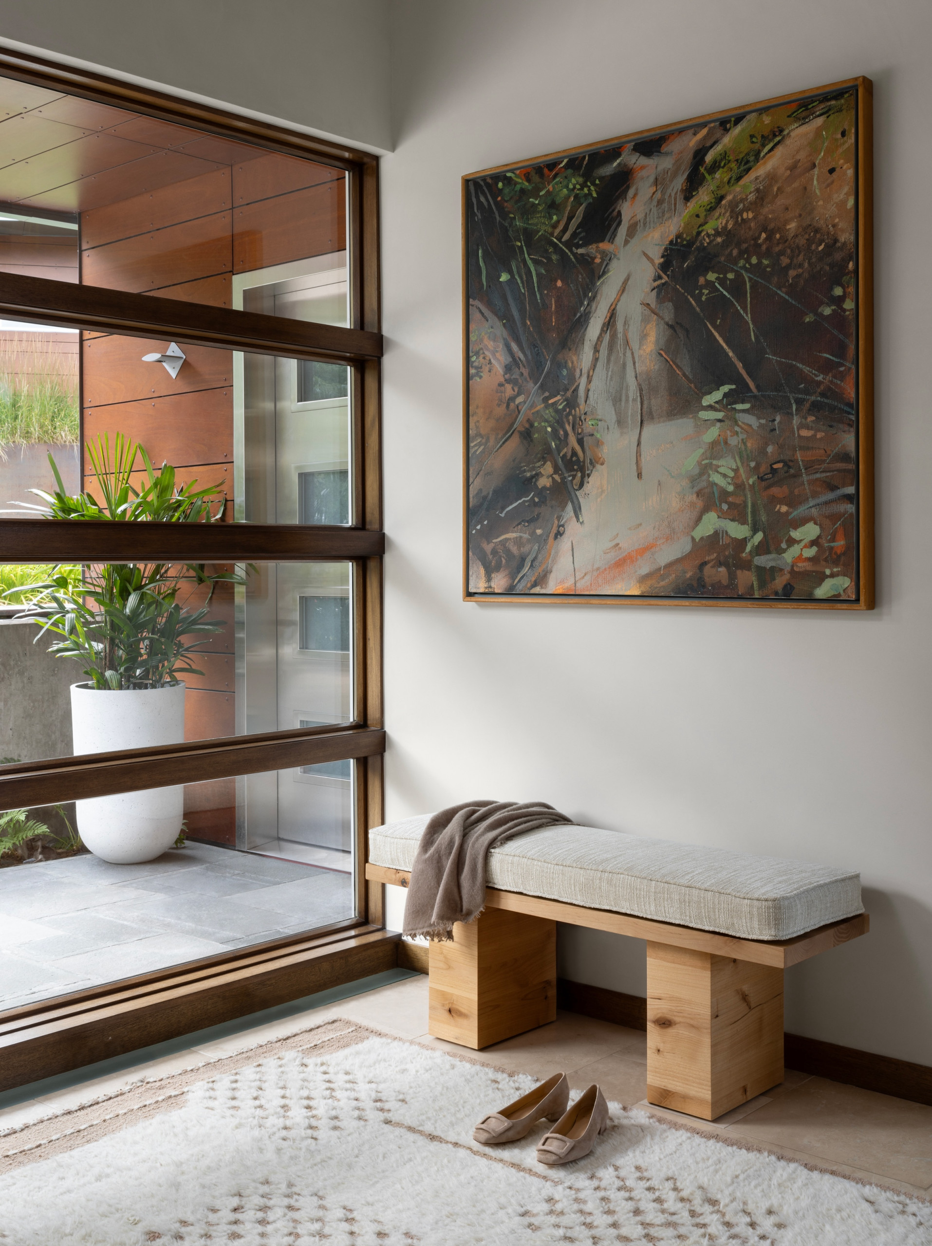 Modern Mountain Retreat Home Tour featuring entryway