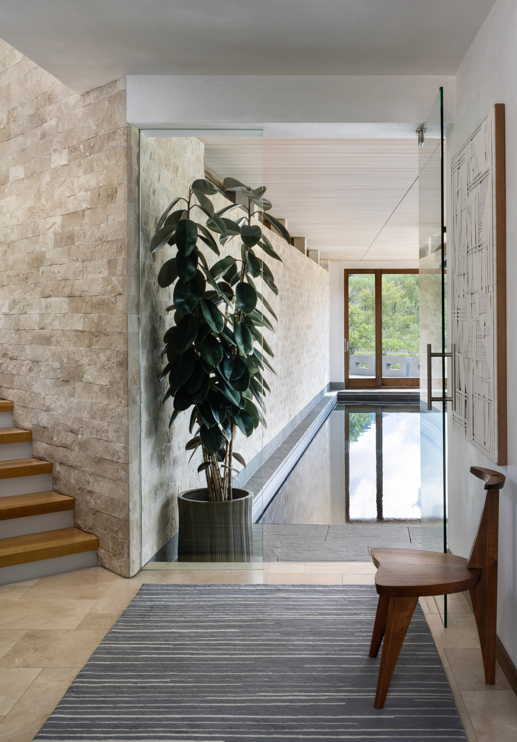 Modern Mountain Retreat Home Tour featuring hallway