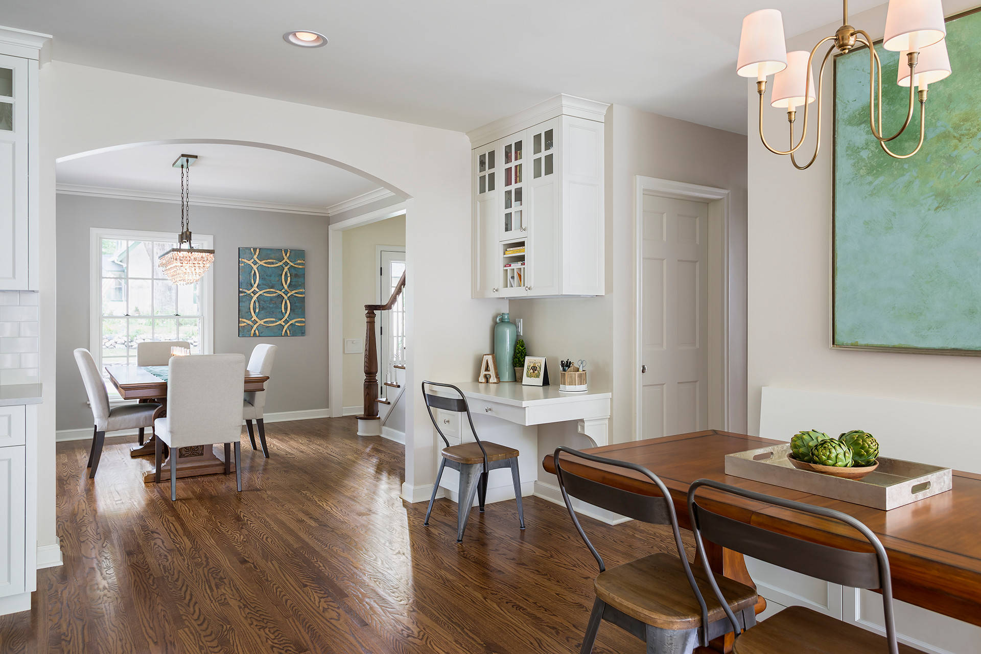 Organic modern cottage living room featured in home tour