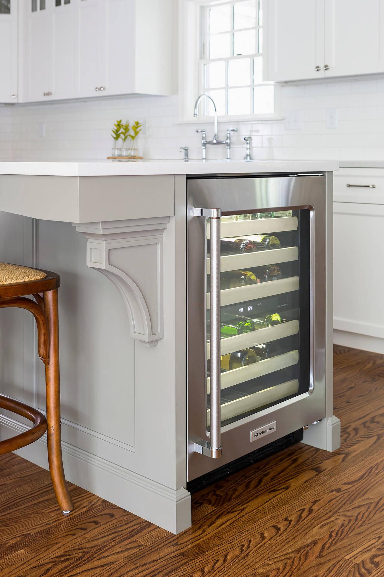 Organic modern cottage kitchen details featured in home tour