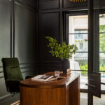 Shoreview Modern Transitional Home Tour featuring moody study