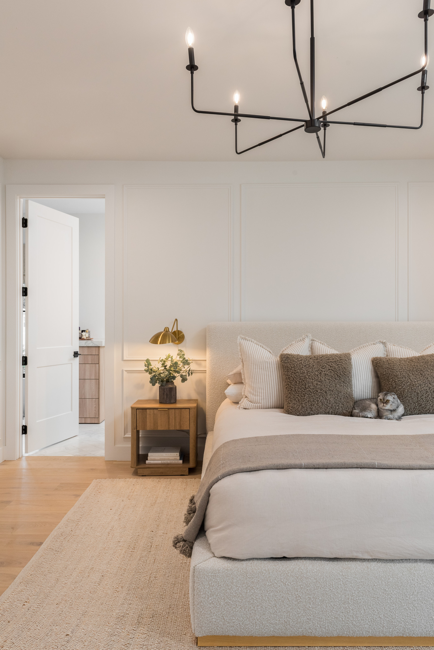Shoreview Modern Transitional Home Tour featuring airy bedroom