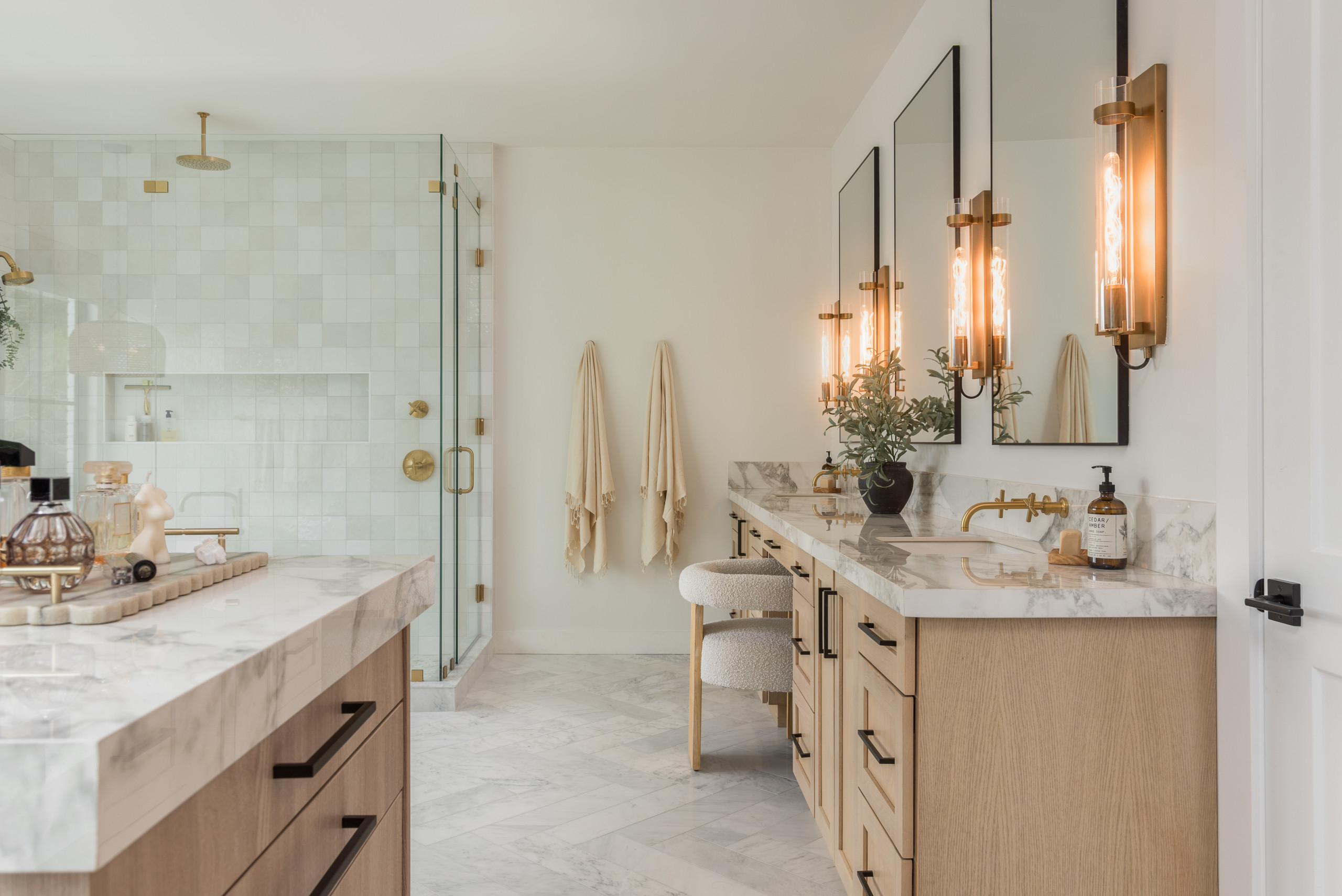 Shoreview Modern Transitional Home Tour featuring bathroom