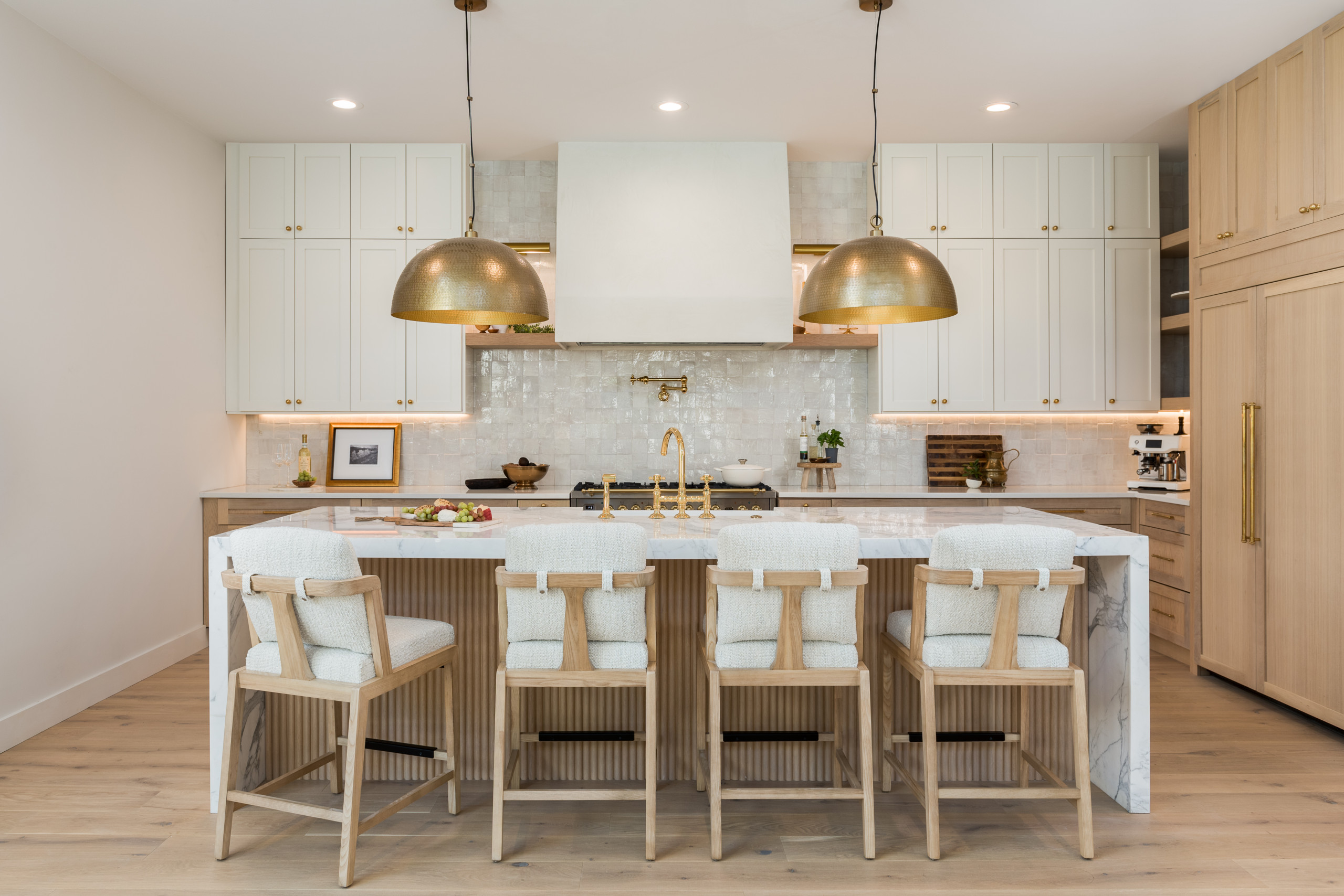 Shoreview Modern Transitional Home Tour featuring airy kitchen