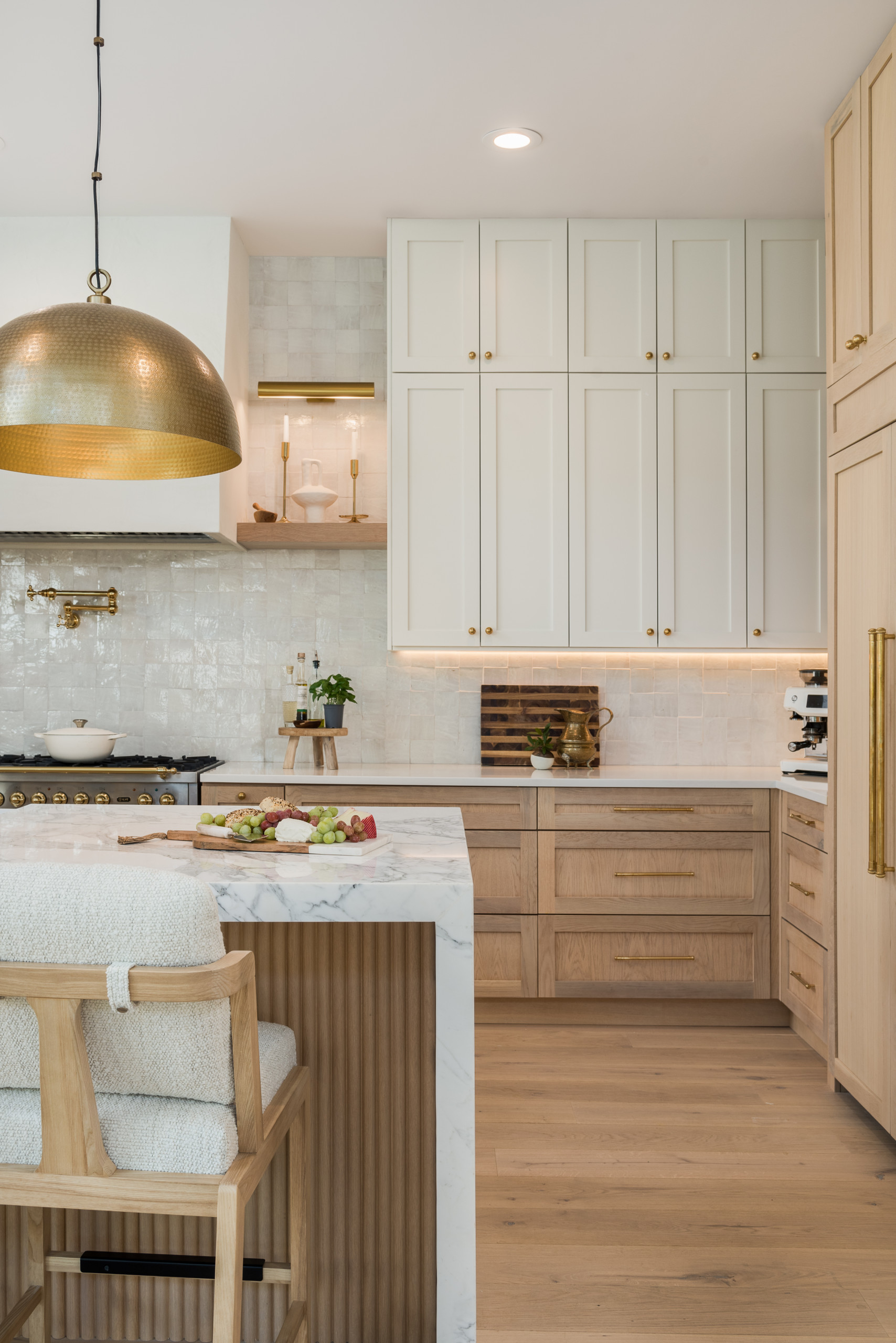 Shoreview Modern Transitional Home Tour featuring airy kitchen