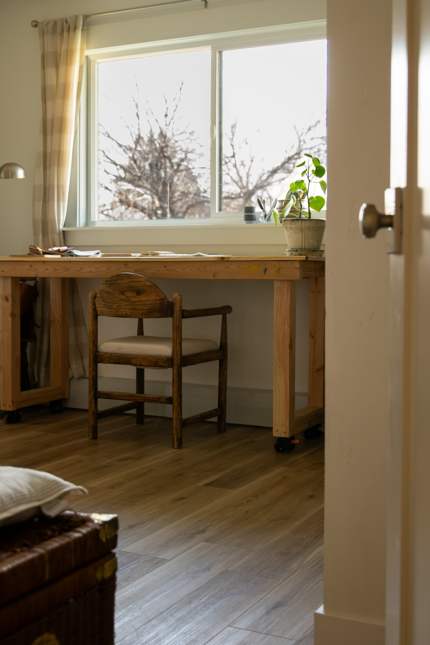 modern organic interiors showcased in home tour featuring a home atelier snapshot