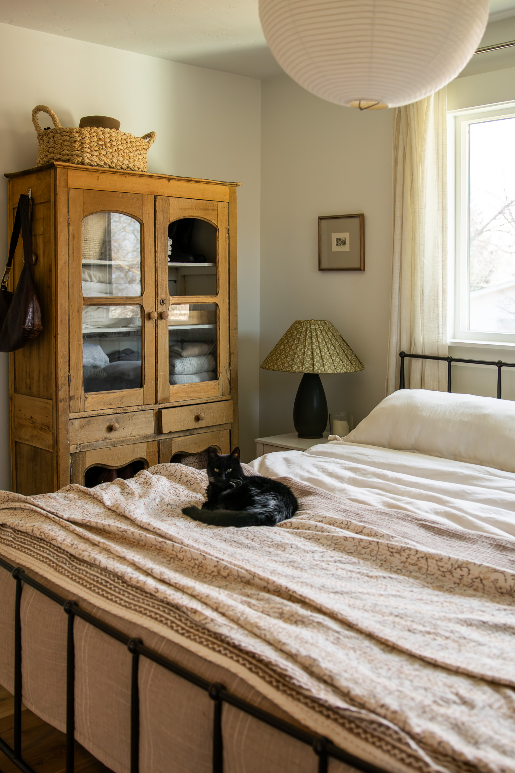 modern organic interiors showcased in home tour featuring a bedroom snapshot
