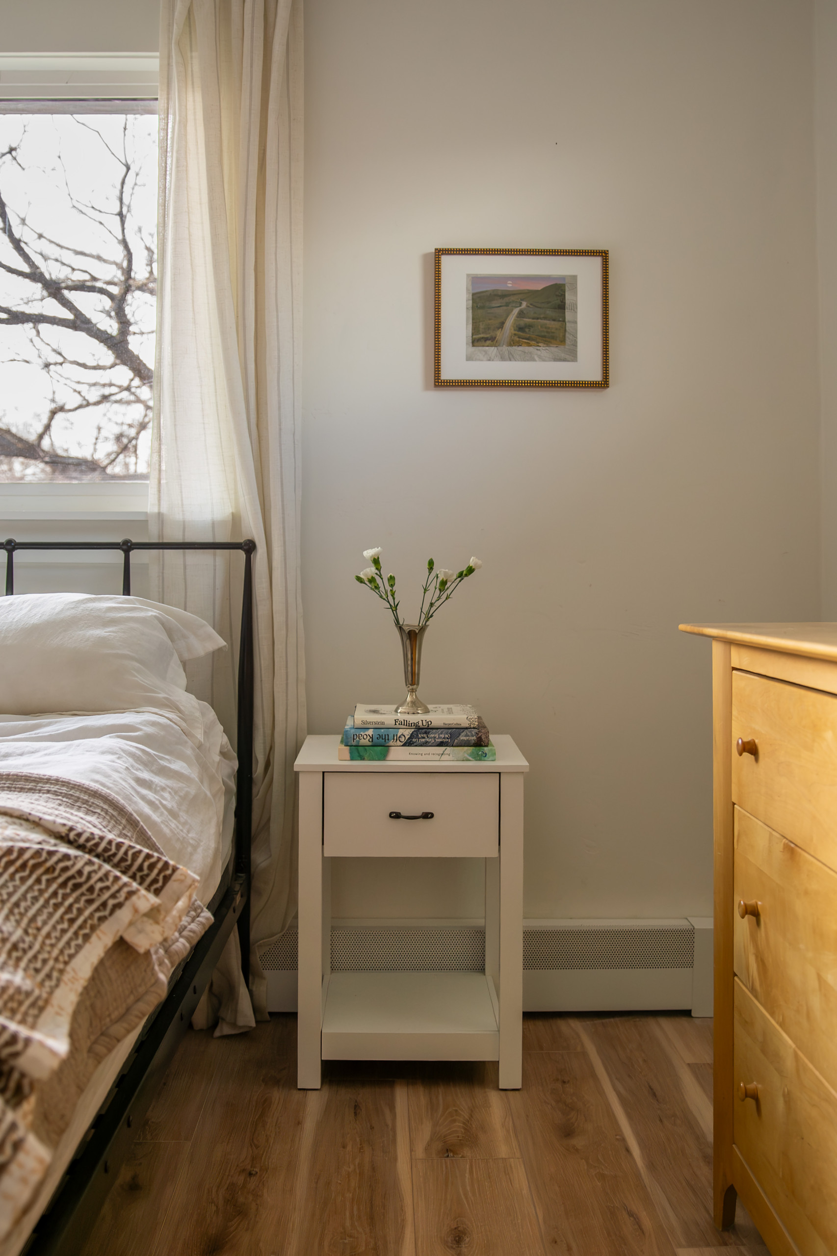 modern organic interiors showcased in home tour featuring a bedroom snapshot